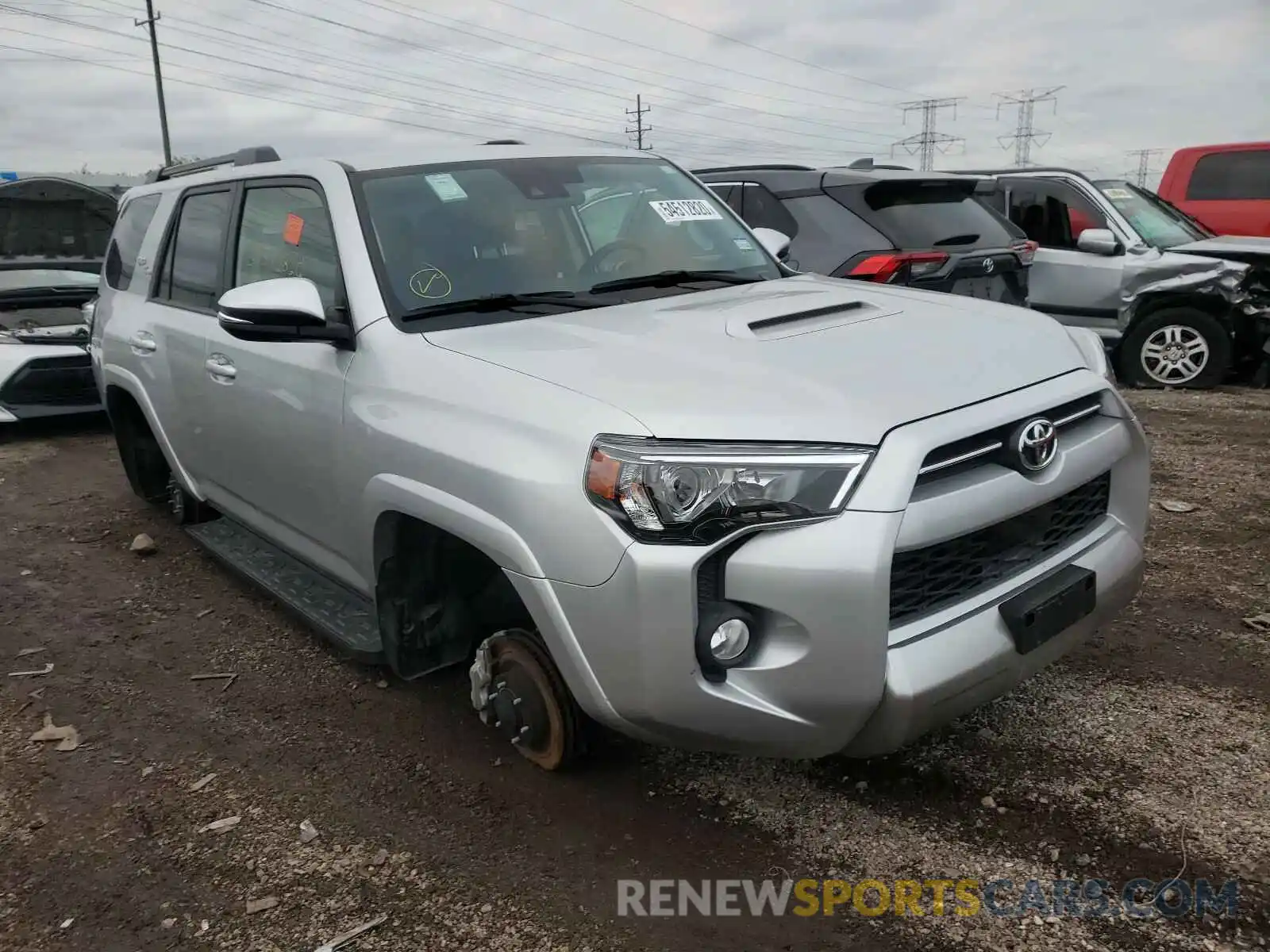 1 Photograph of a damaged car JTEBU5JR8L5787869 TOYOTA 4RUNNER 2020