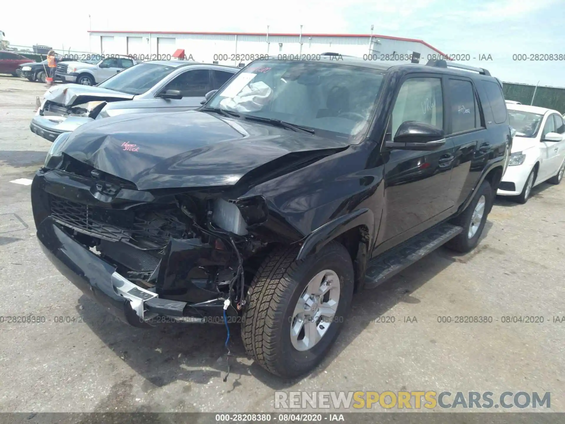 2 Photograph of a damaged car JTEBU5JR8L5789203 TOYOTA 4RUNNER 2020