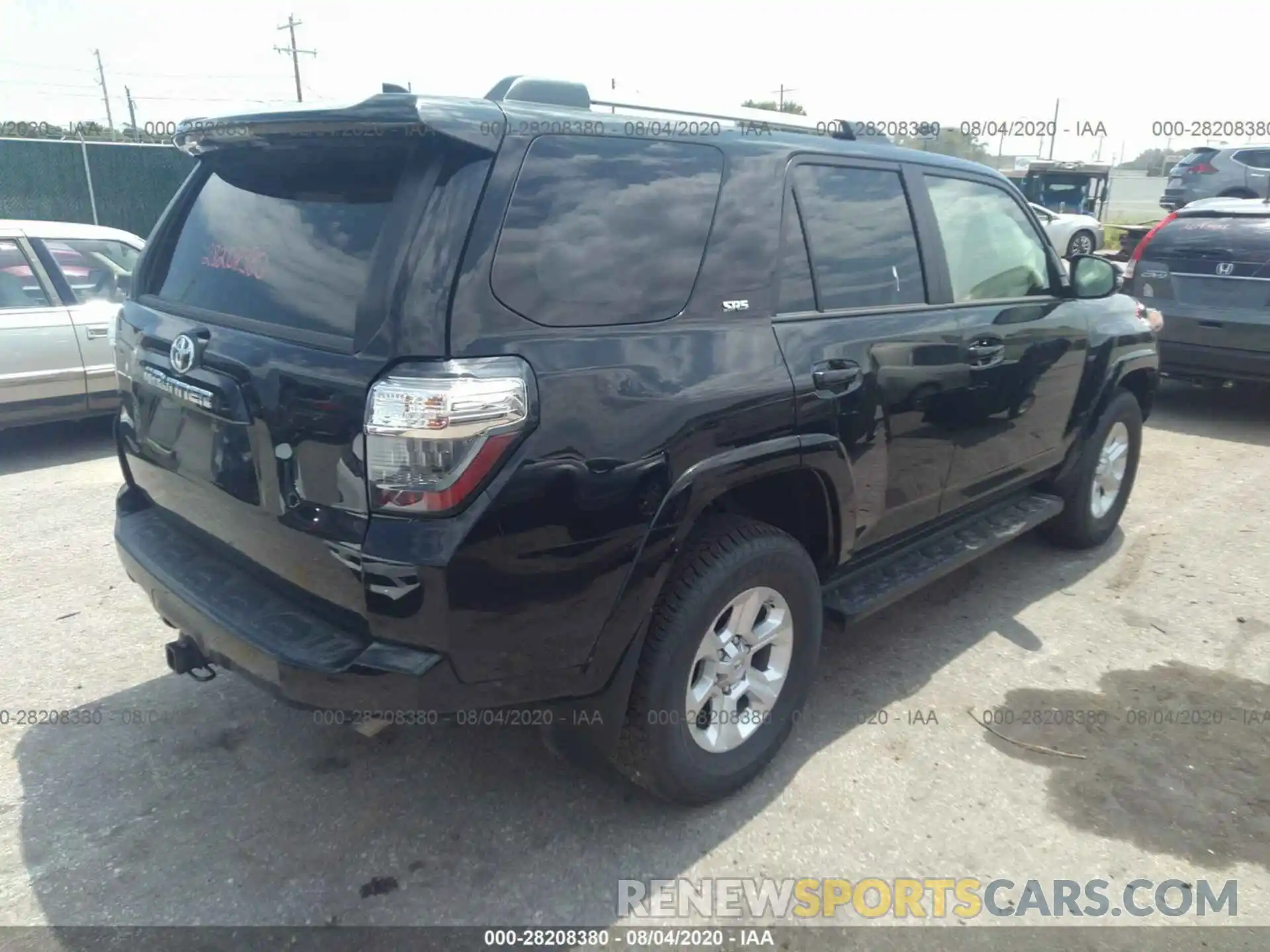 4 Фотография поврежденного автомобиля JTEBU5JR8L5789203 TOYOTA 4RUNNER 2020