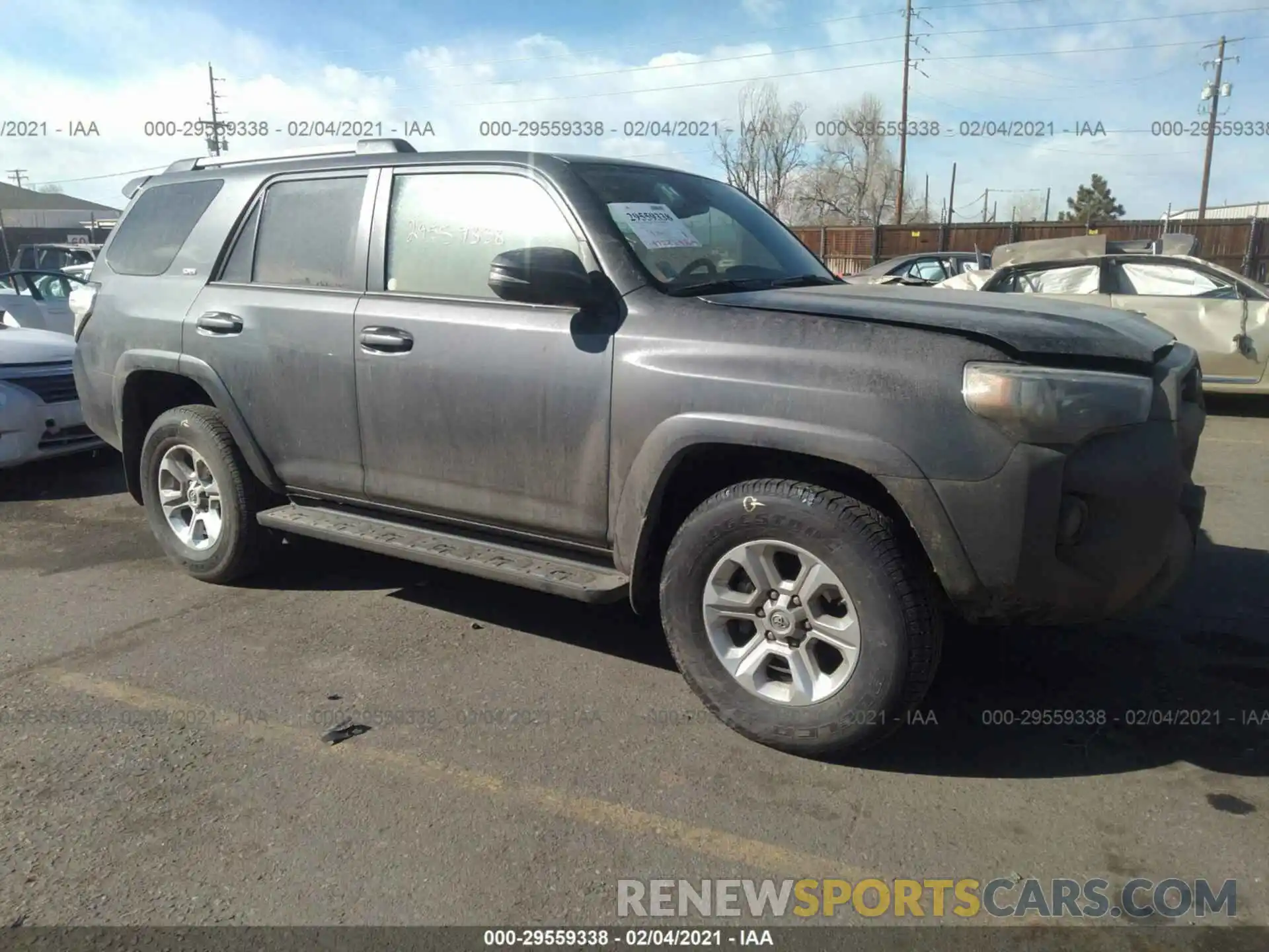 1 Photograph of a damaged car JTEBU5JR8L5790707 TOYOTA 4RUNNER 2020