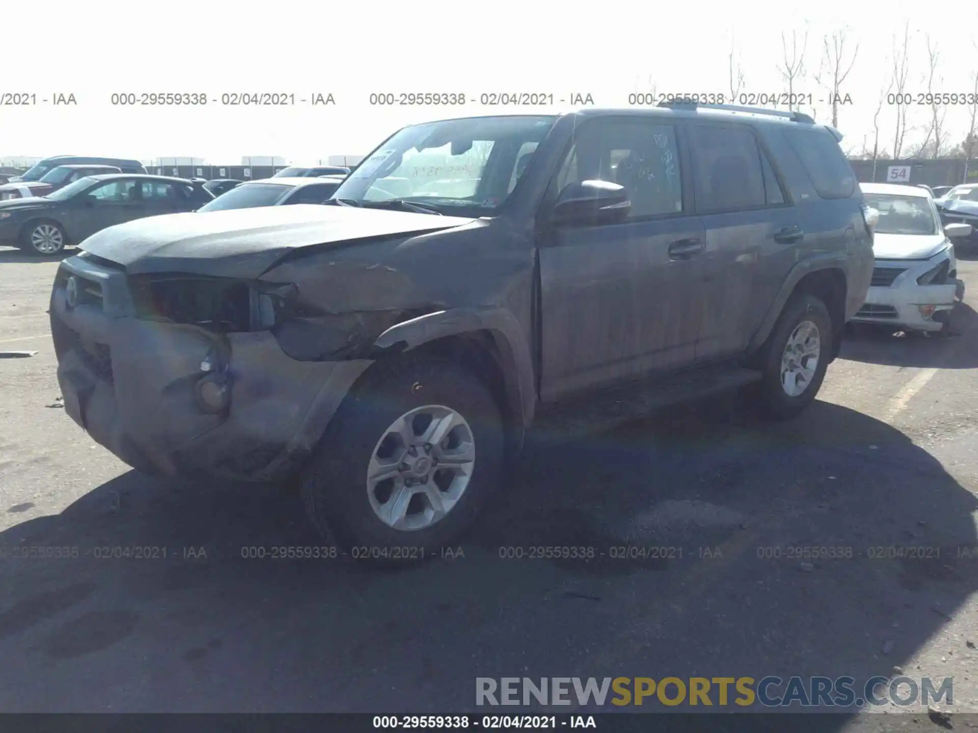 2 Photograph of a damaged car JTEBU5JR8L5790707 TOYOTA 4RUNNER 2020