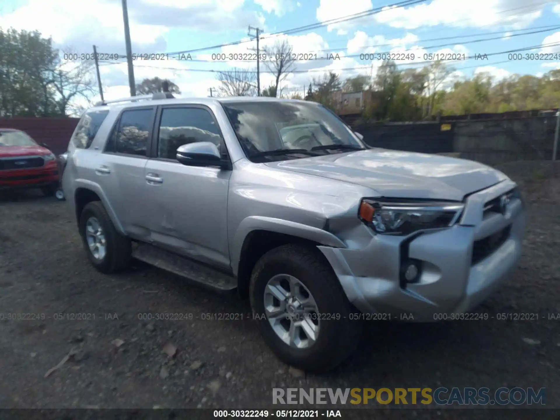 1 Photograph of a damaged car JTEBU5JR8L5791498 TOYOTA 4RUNNER 2020