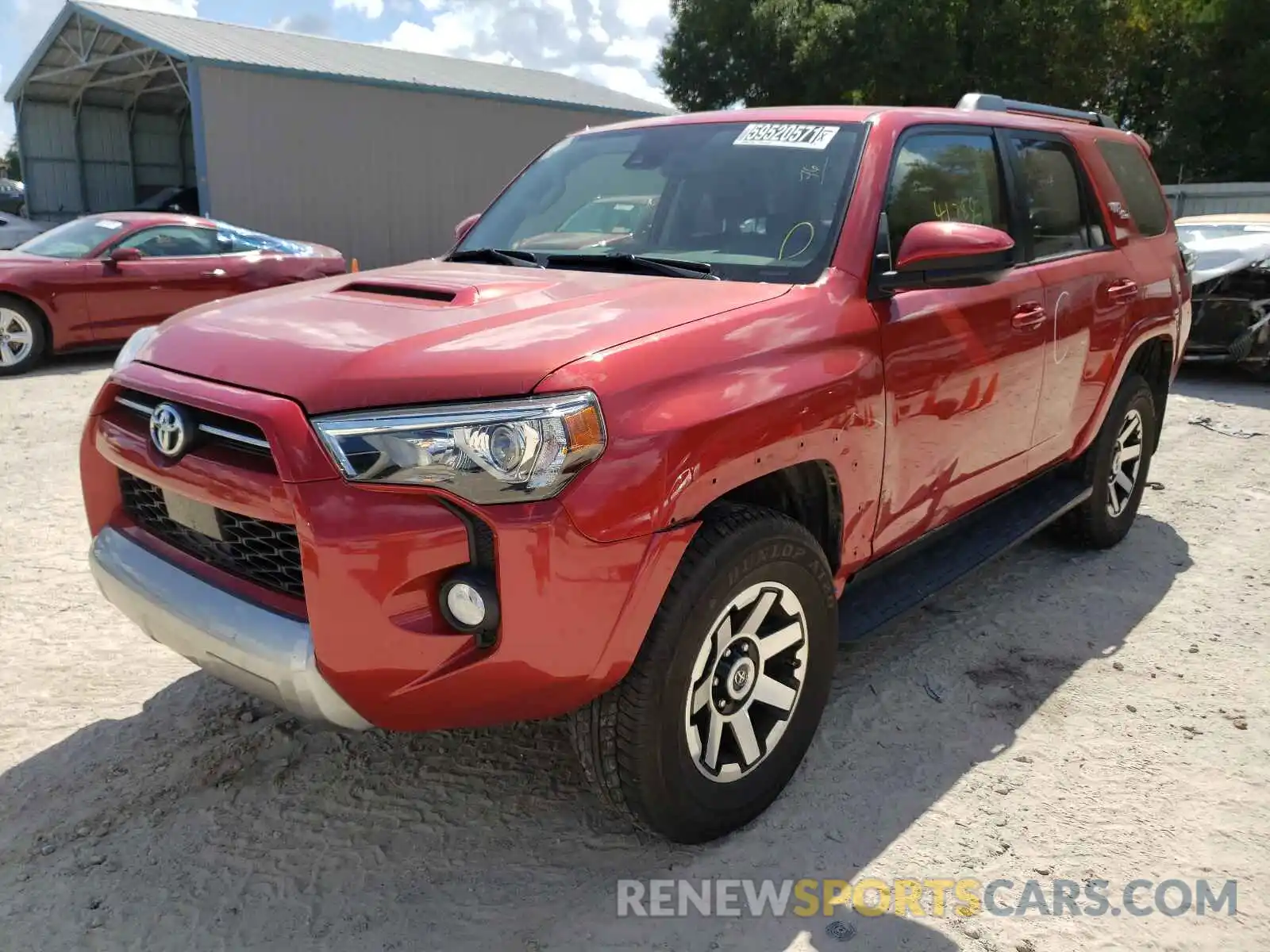 2 Photograph of a damaged car JTEBU5JR8L5795261 TOYOTA 4RUNNER 2020