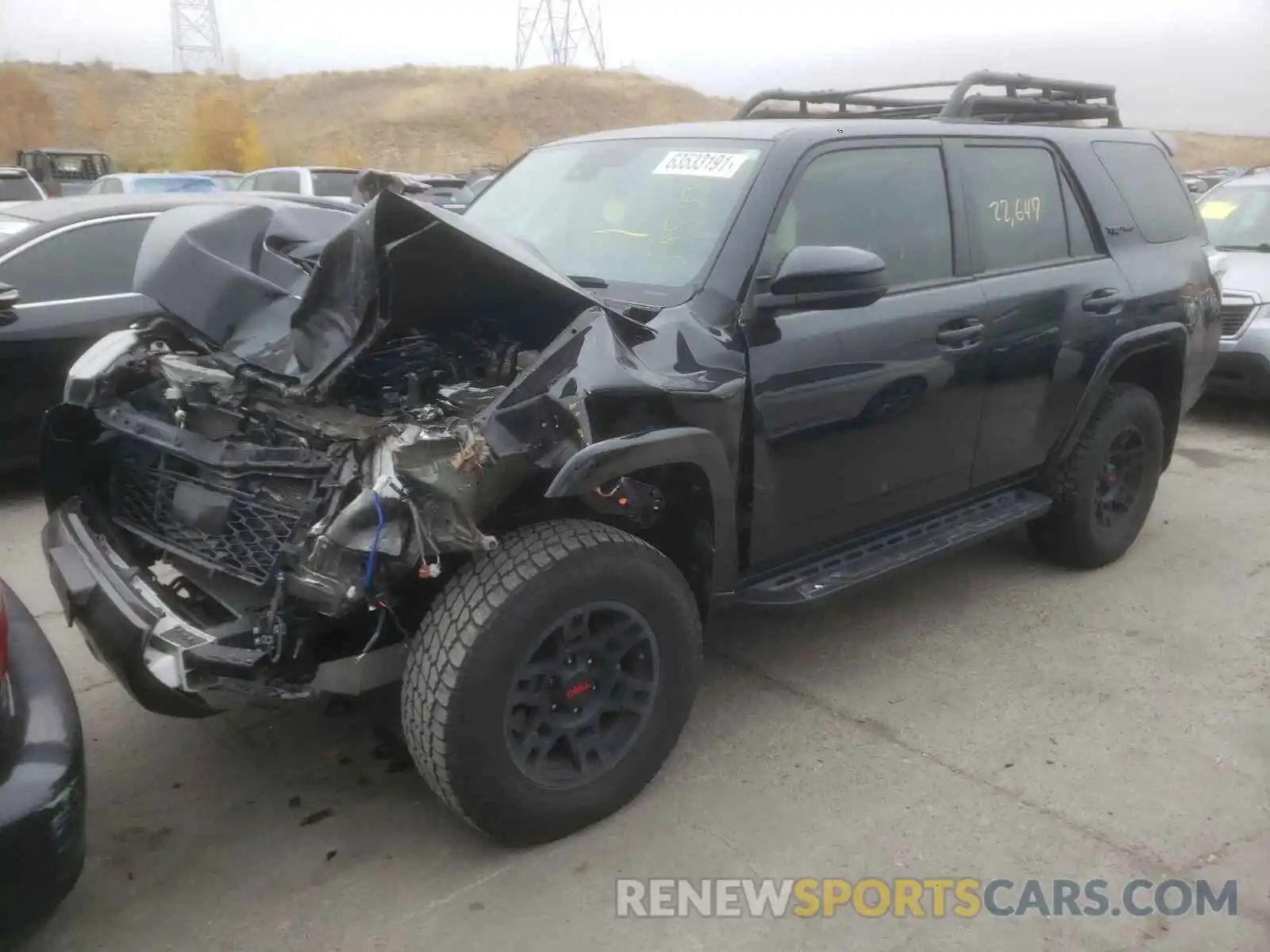 2 Photograph of a damaged car JTEBU5JR8L5820367 TOYOTA 4RUNNER 2020