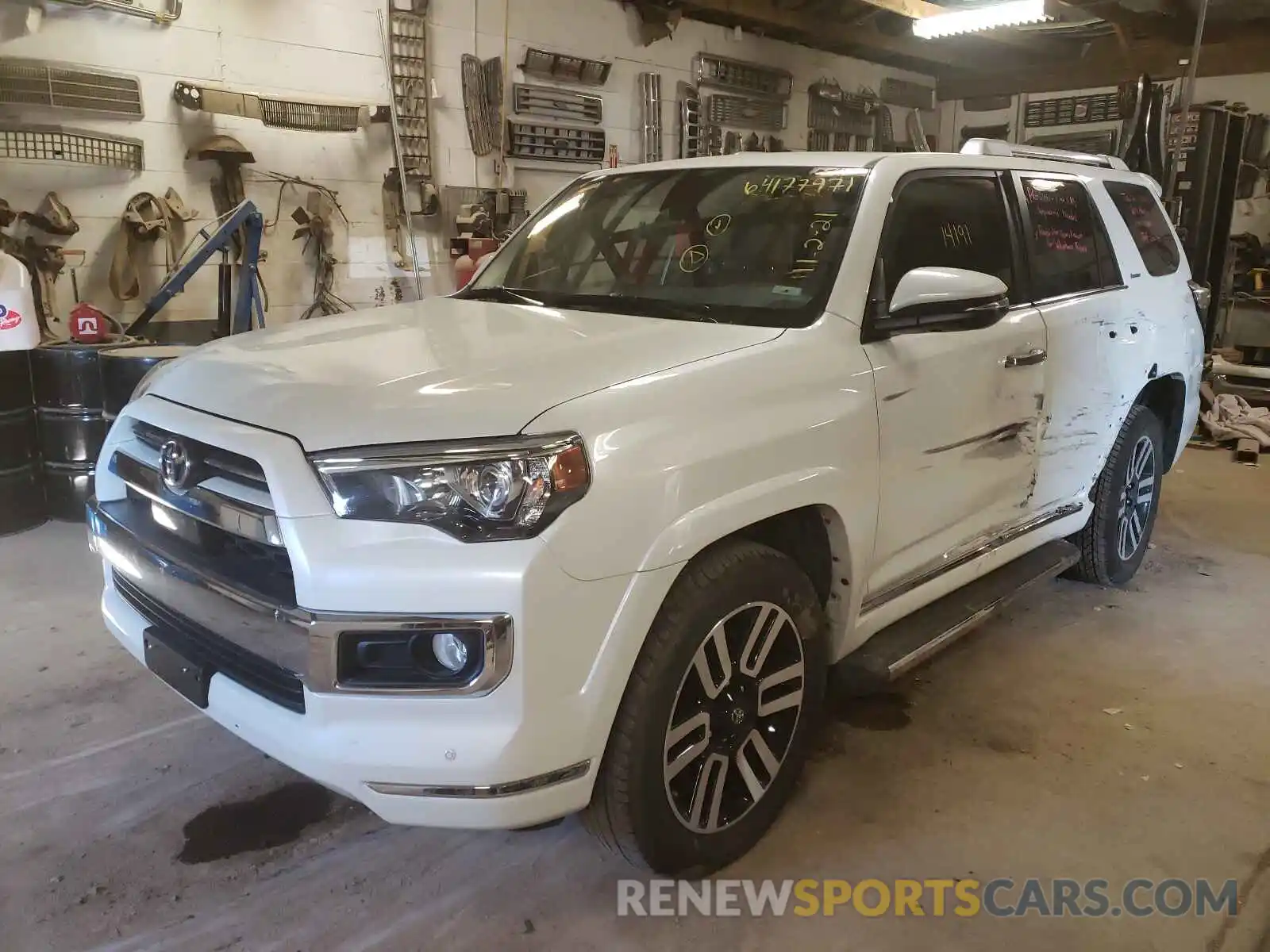 2 Photograph of a damaged car JTEBU5JR8L5832888 TOYOTA 4RUNNER 2020