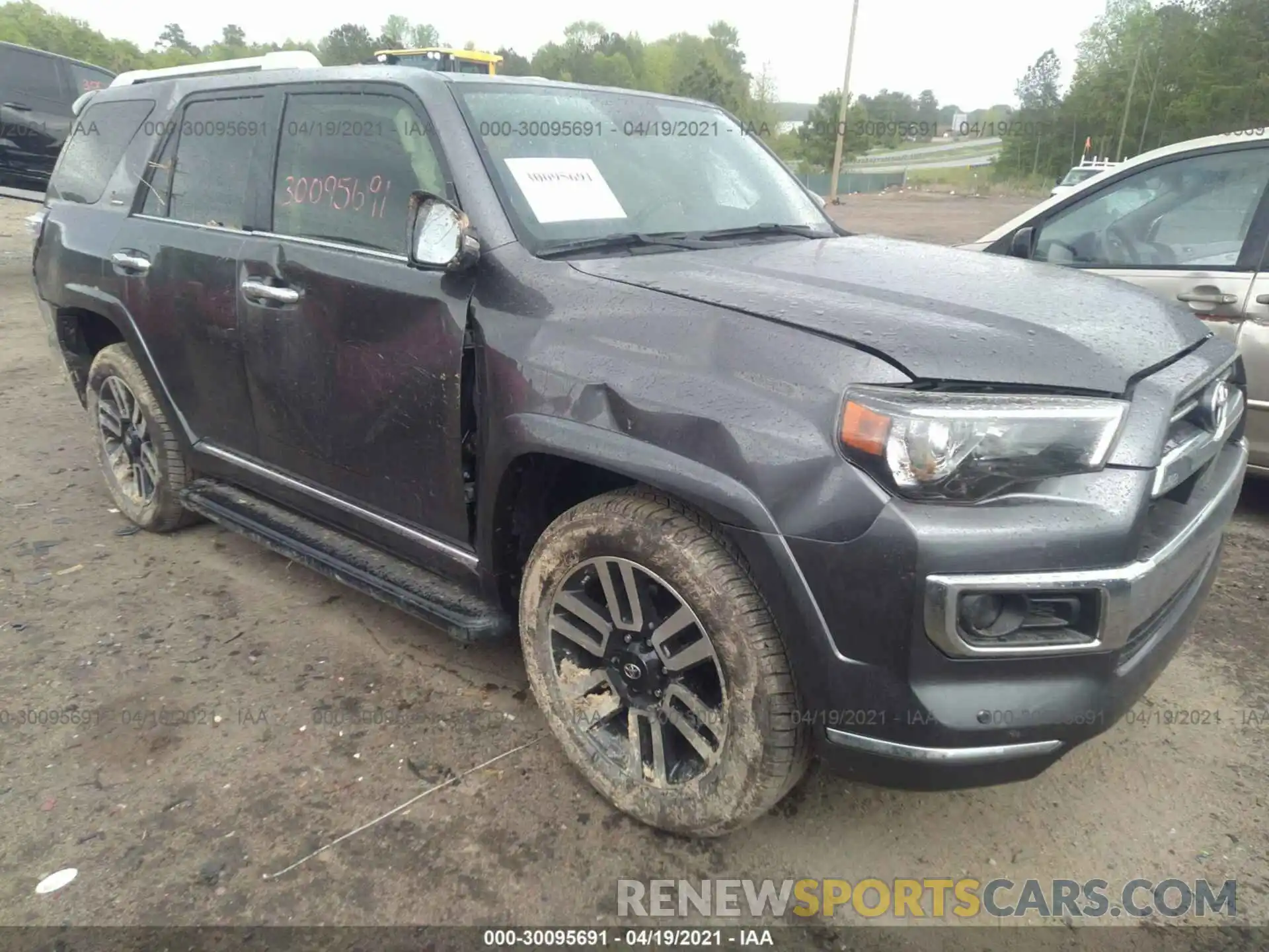 1 Photograph of a damaged car JTEBU5JR9L5738826 TOYOTA 4RUNNER 2020