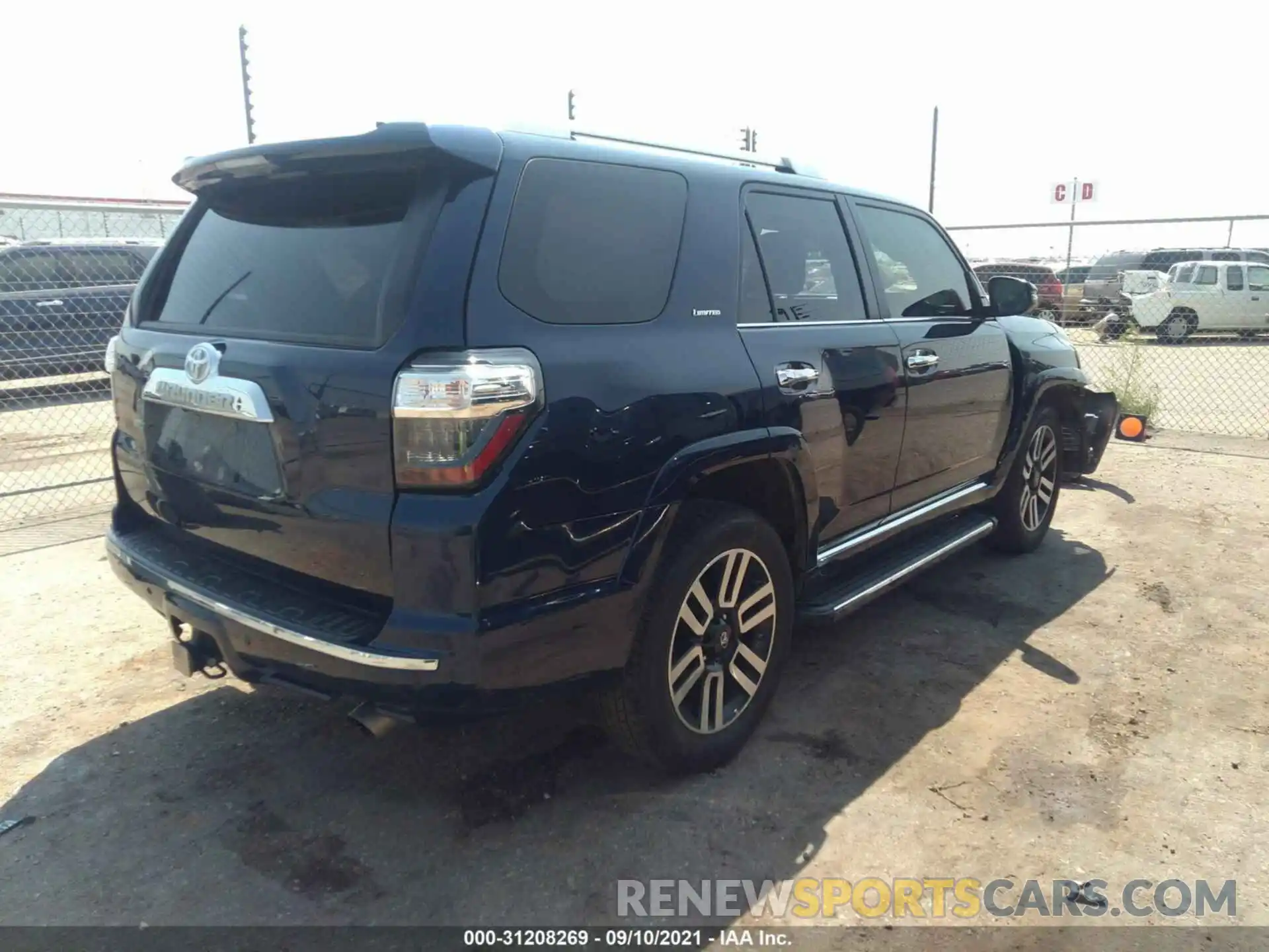 4 Фотография поврежденного автомобиля JTEBU5JR9L5750975 TOYOTA 4RUNNER 2020