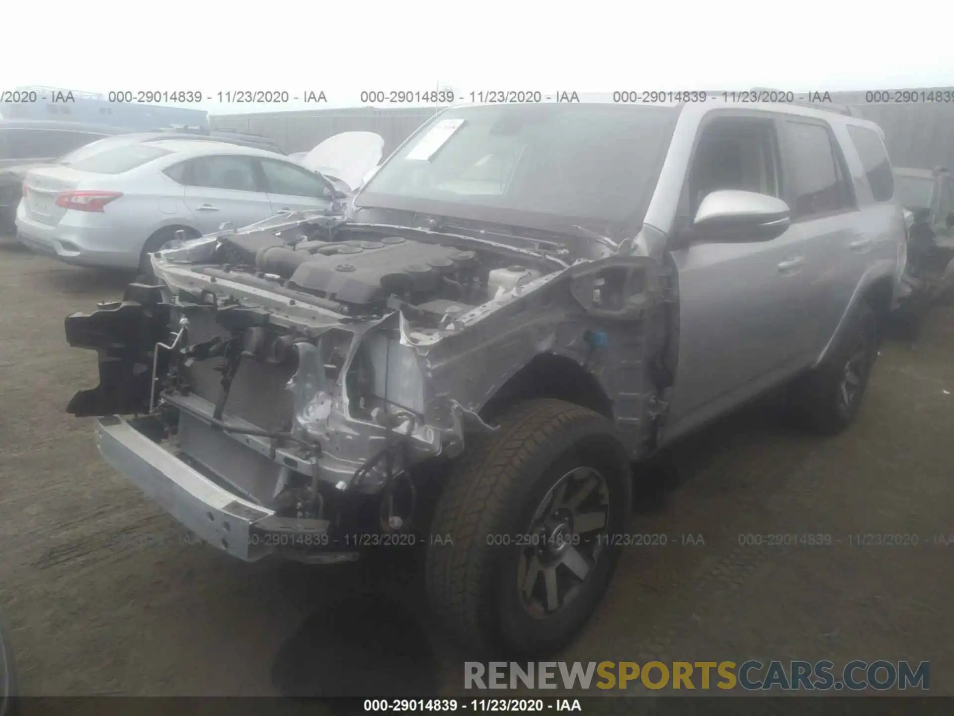 2 Photograph of a damaged car JTEBU5JR9L5754881 TOYOTA 4RUNNER 2020