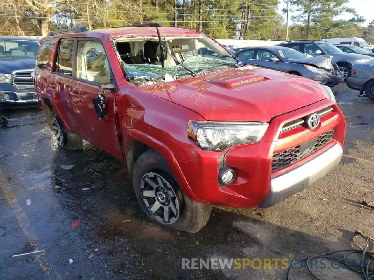 1 Photograph of a damaged car JTEBU5JR9L5755495 TOYOTA 4RUNNER 2020