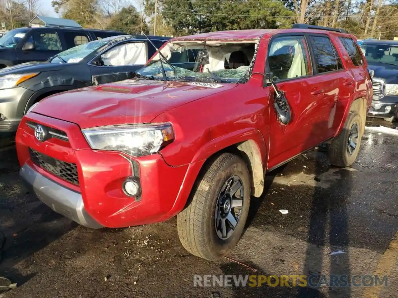 2 Photograph of a damaged car JTEBU5JR9L5755495 TOYOTA 4RUNNER 2020