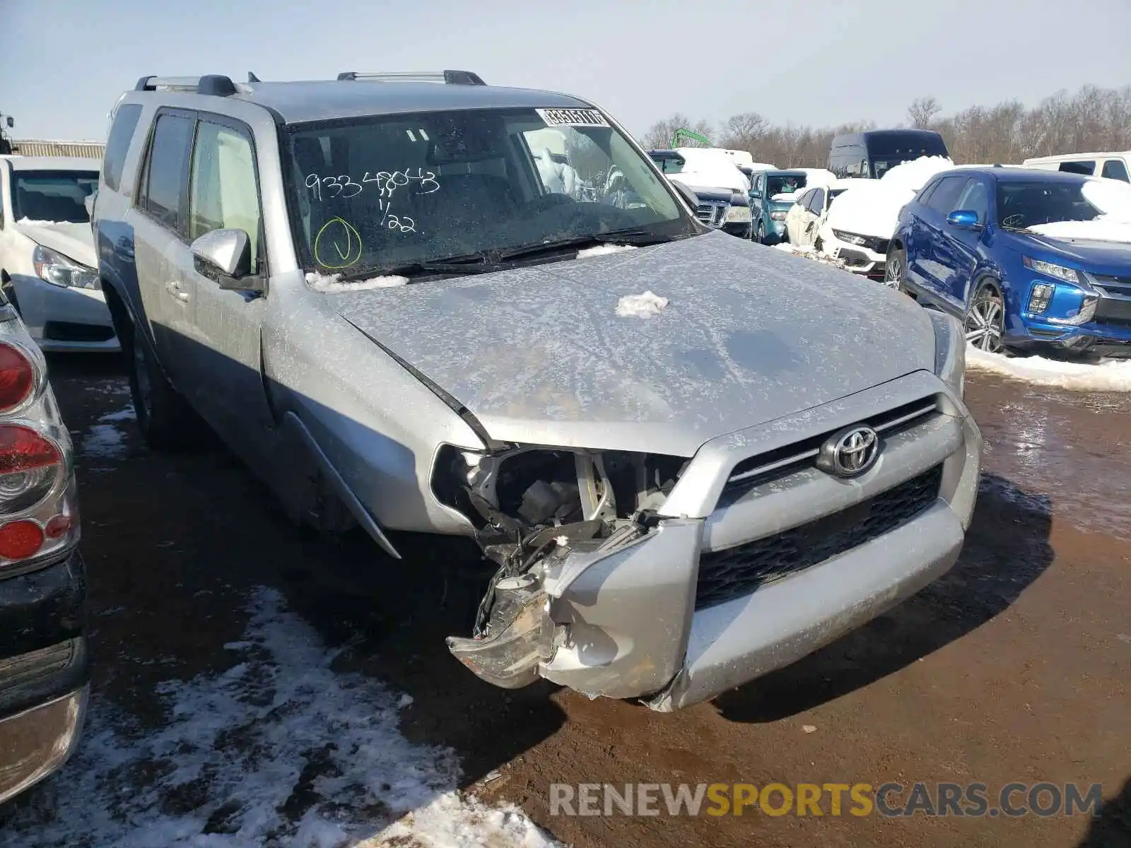 1 Photograph of a damaged car JTEBU5JR9L5762222 TOYOTA 4RUNNER 2020