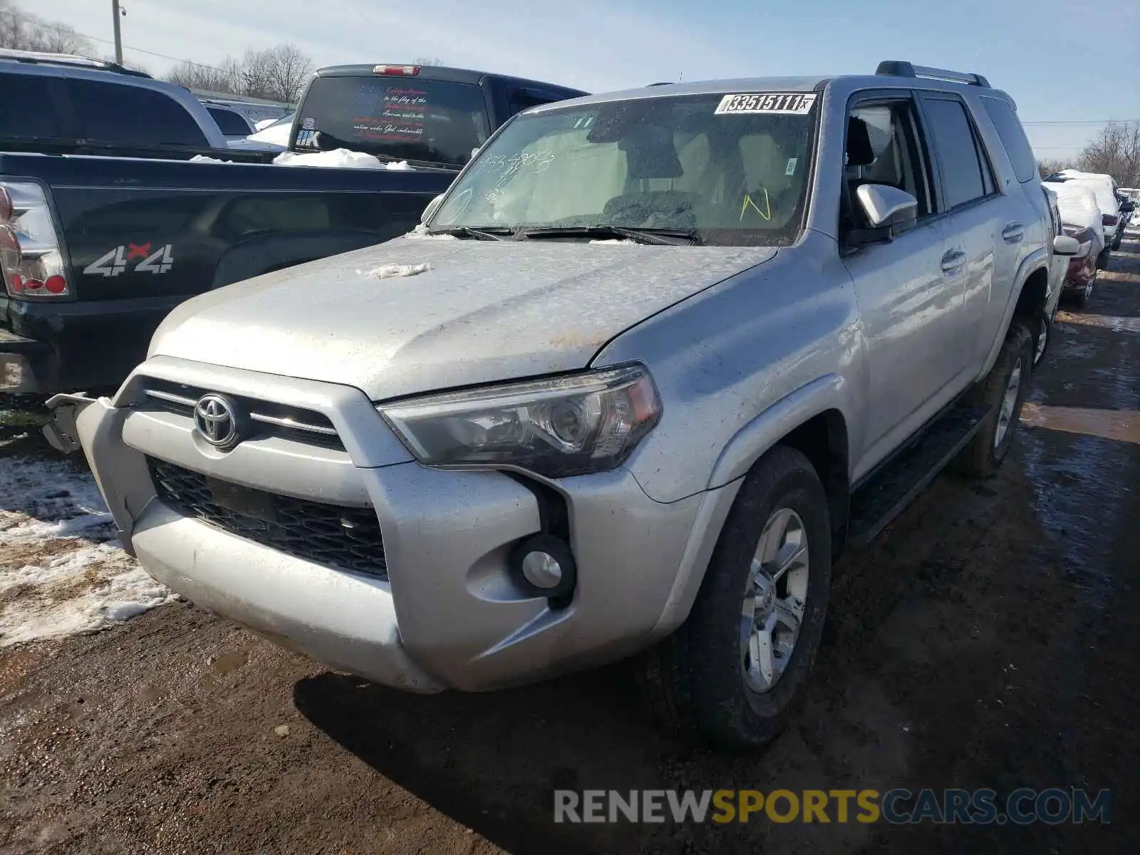 2 Photograph of a damaged car JTEBU5JR9L5762222 TOYOTA 4RUNNER 2020