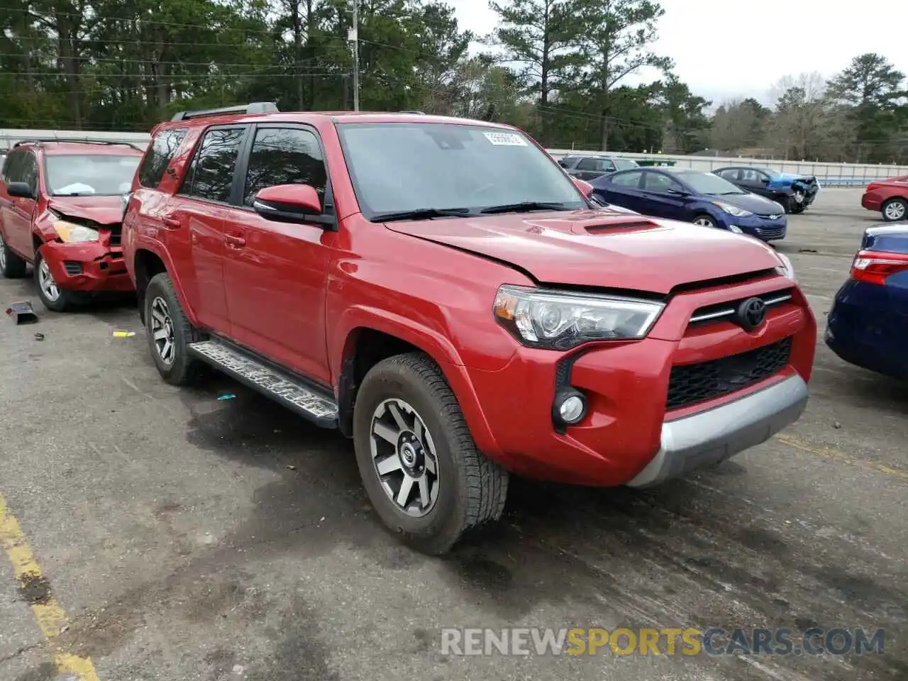 1 Photograph of a damaged car JTEBU5JR9L5767470 TOYOTA 4RUNNER 2020