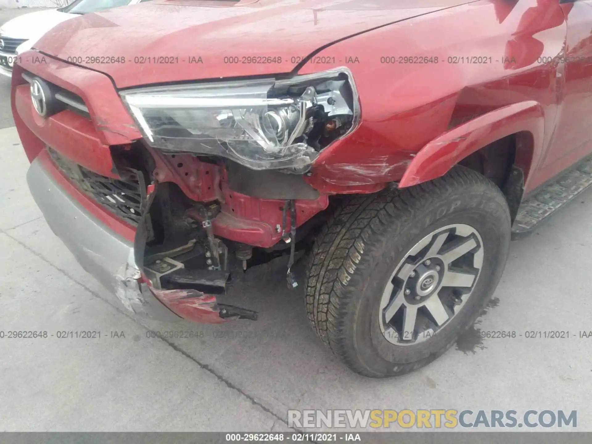 6 Фотография поврежденного автомобиля JTEBU5JR9L5769672 TOYOTA 4RUNNER 2020