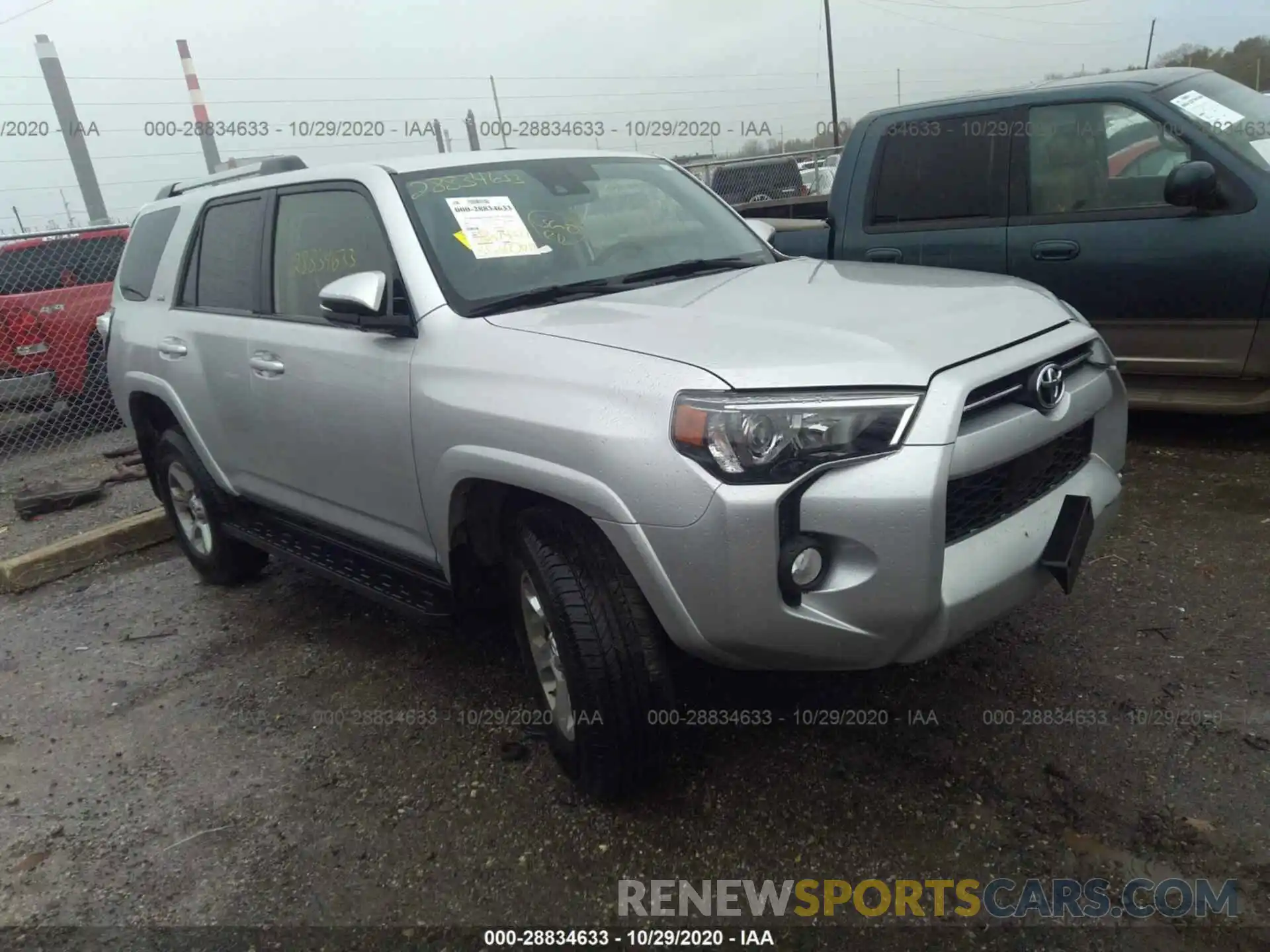 1 Photograph of a damaged car JTEBU5JR9L5775634 TOYOTA 4RUNNER 2020