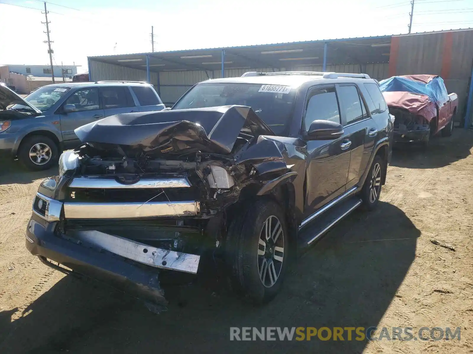 2 Photograph of a damaged car JTEBU5JR9L5777075 TOYOTA 4RUNNER 2020