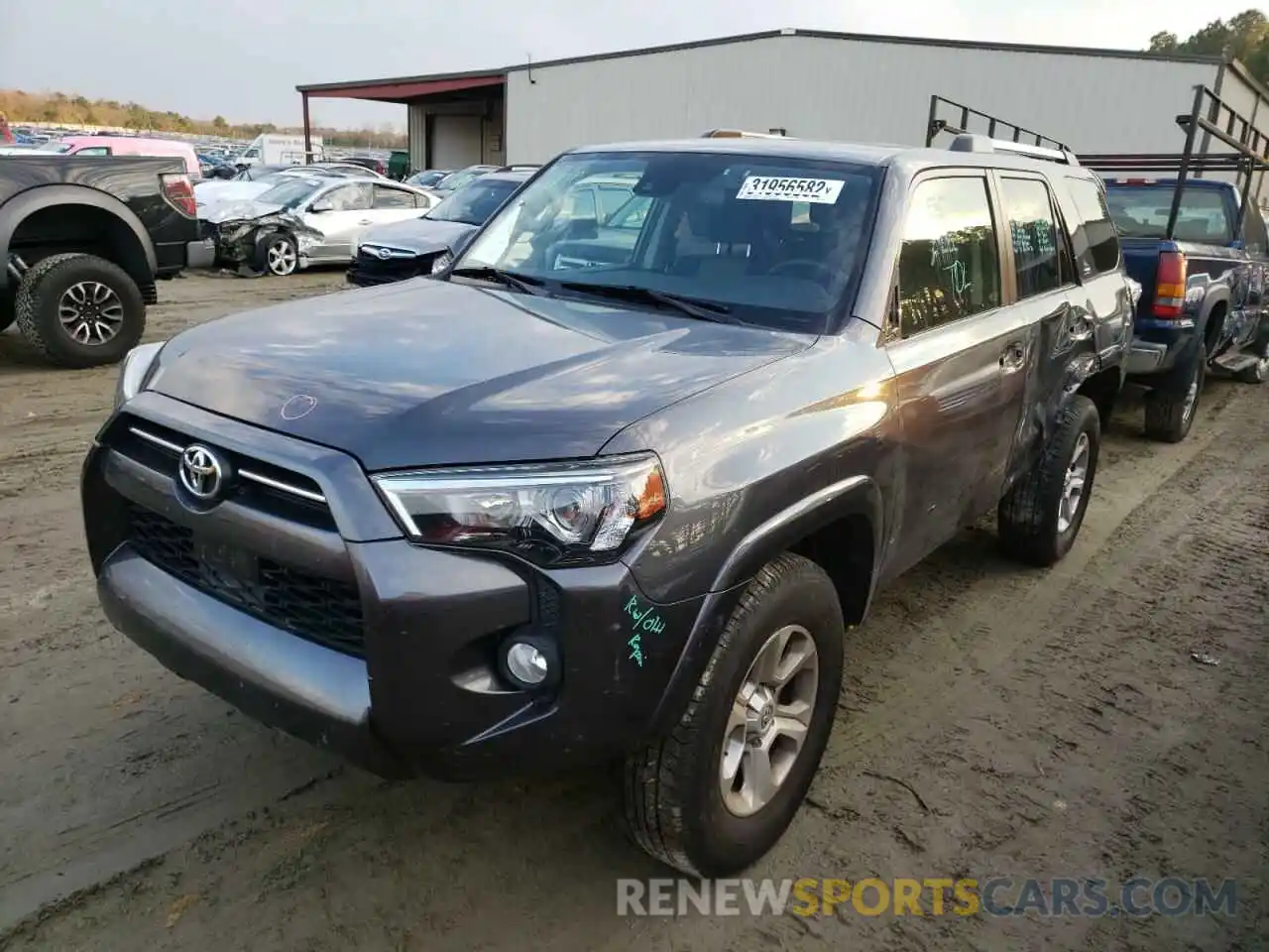 2 Photograph of a damaged car JTEBU5JR9L5778789 TOYOTA 4RUNNER 2020