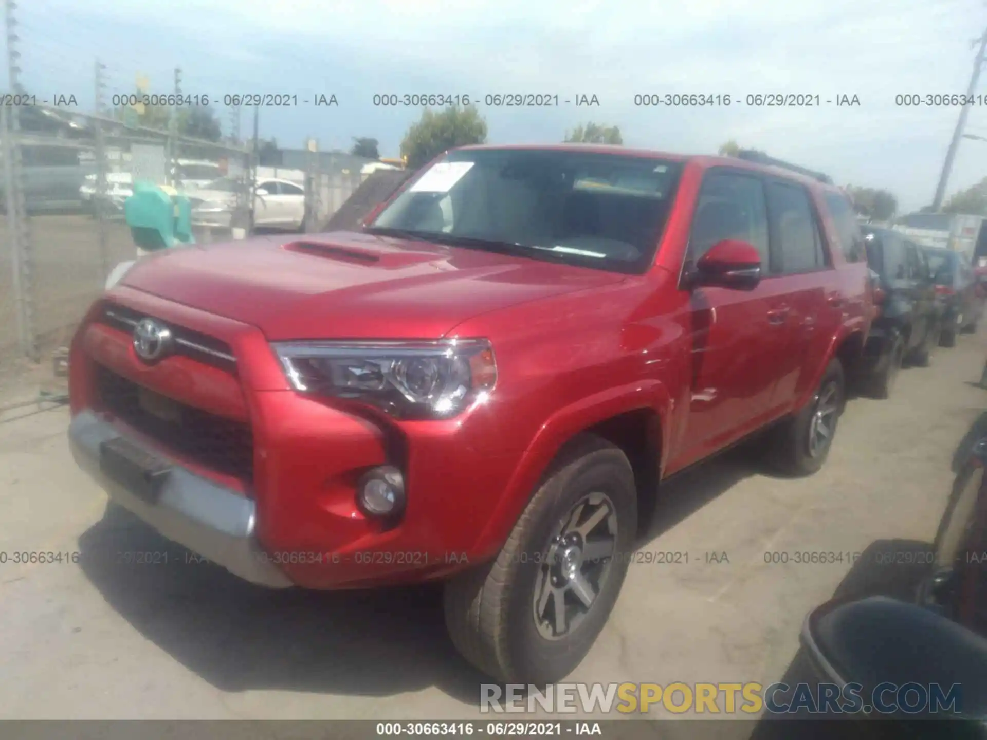 2 Photograph of a damaged car JTEBU5JR9L5780378 TOYOTA 4RUNNER 2020