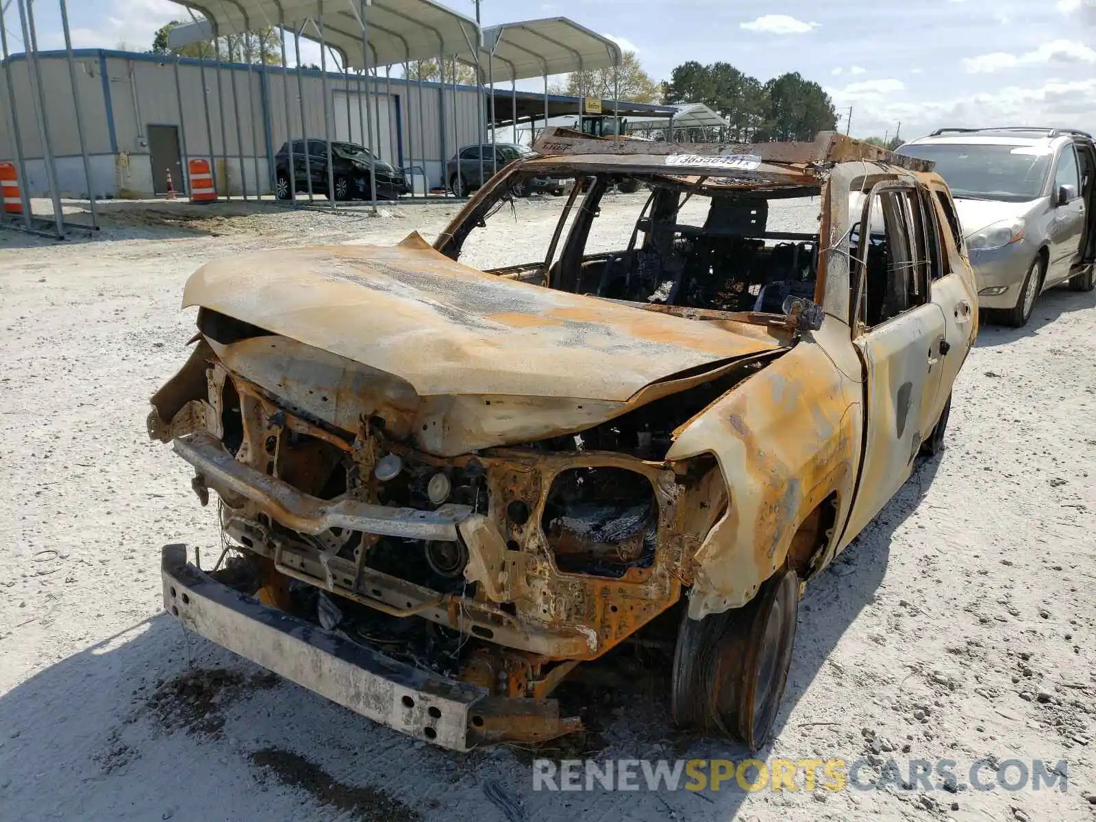 2 Photograph of a damaged car JTEBU5JR9L5783362 TOYOTA 4RUNNER 2020