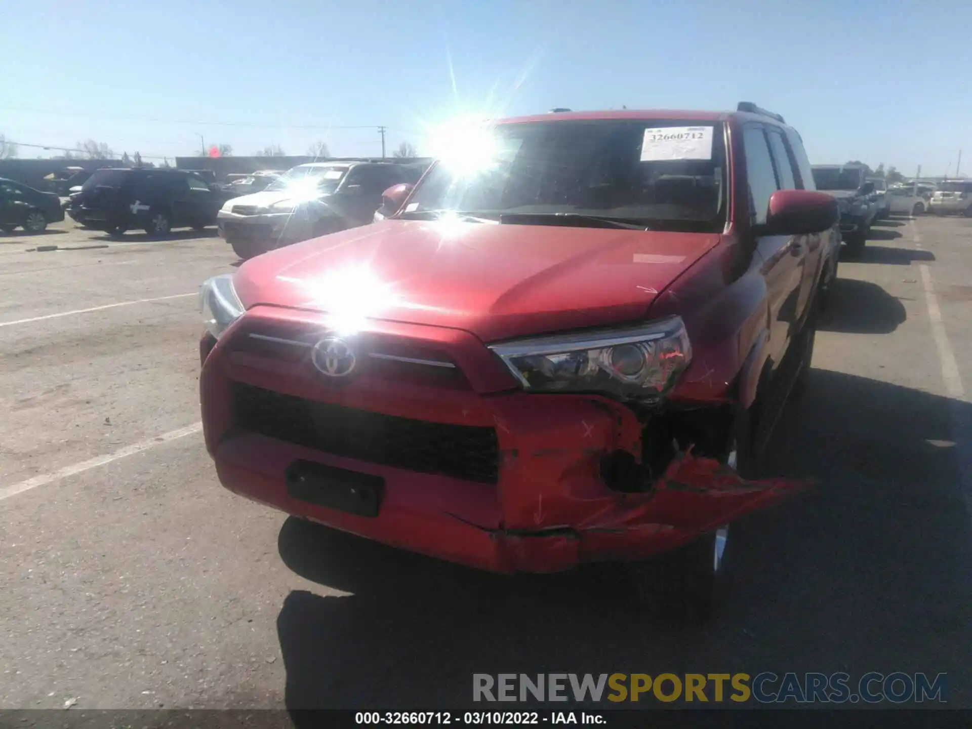 2 Photograph of a damaged car JTEBU5JR9L5788240 TOYOTA 4RUNNER 2020