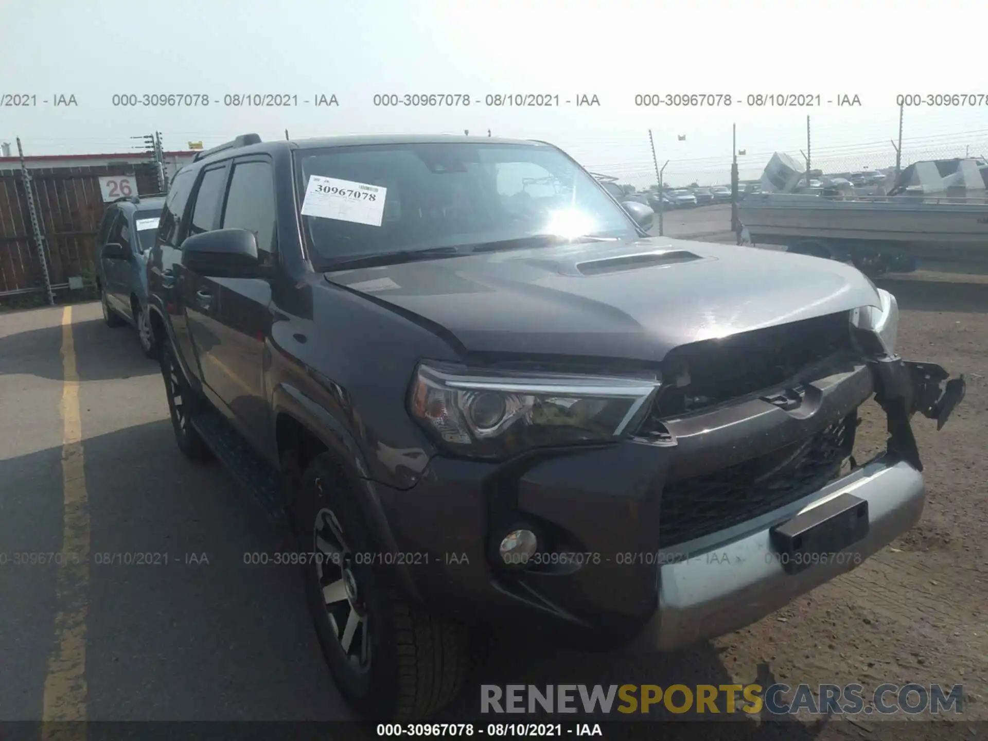 1 Photograph of a damaged car JTEBU5JR9L5788318 TOYOTA 4RUNNER 2020