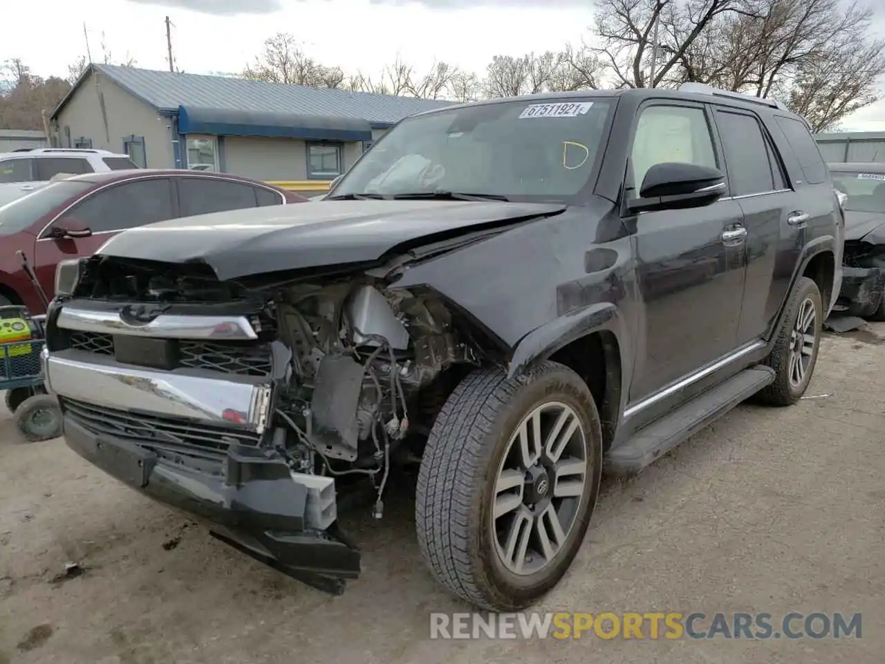 2 Photograph of a damaged car JTEBU5JR9L5792997 TOYOTA 4RUNNER 2020