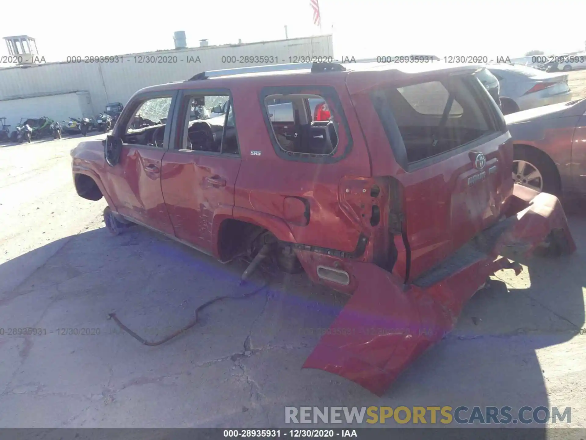 3 Photograph of a damaged car JTEBU5JR9L5793213 TOYOTA 4RUNNER 2020