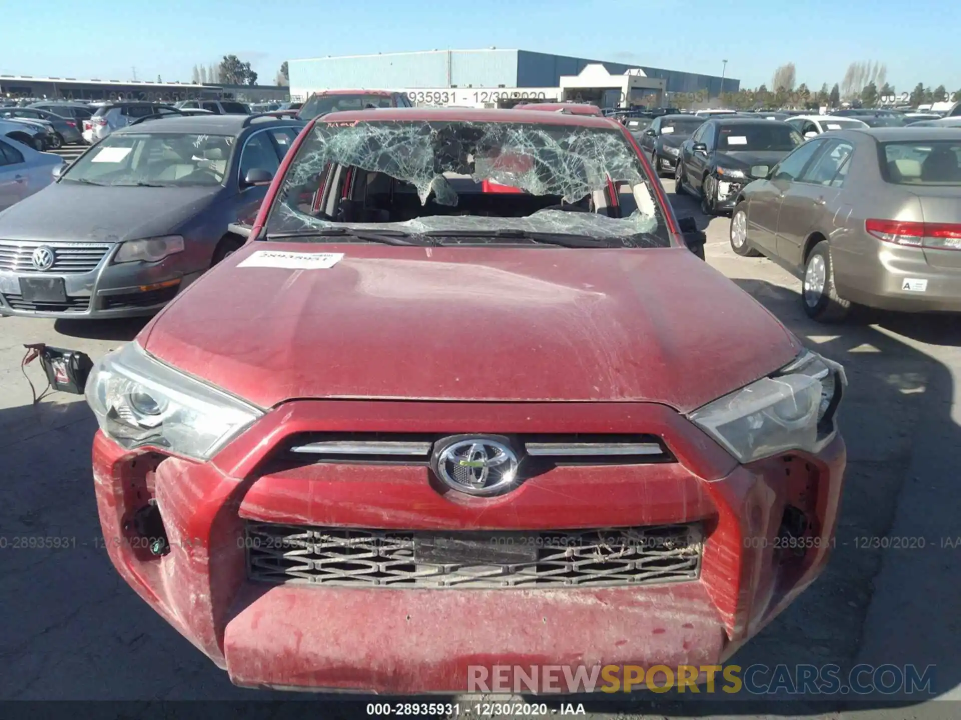 6 Photograph of a damaged car JTEBU5JR9L5793213 TOYOTA 4RUNNER 2020