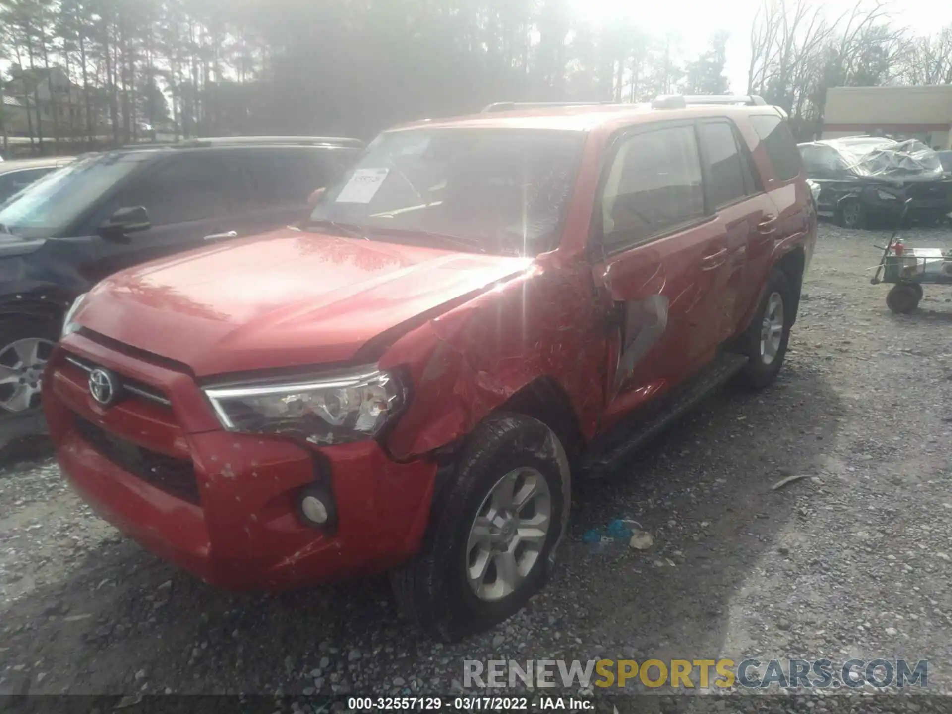 2 Photograph of a damaged car JTEBU5JR9L5796497 TOYOTA 4RUNNER 2020