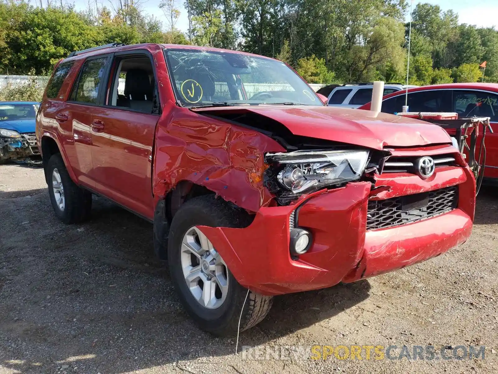 1 Photograph of a damaged car JTEBU5JR9L5806087 TOYOTA 4RUNNER 2020