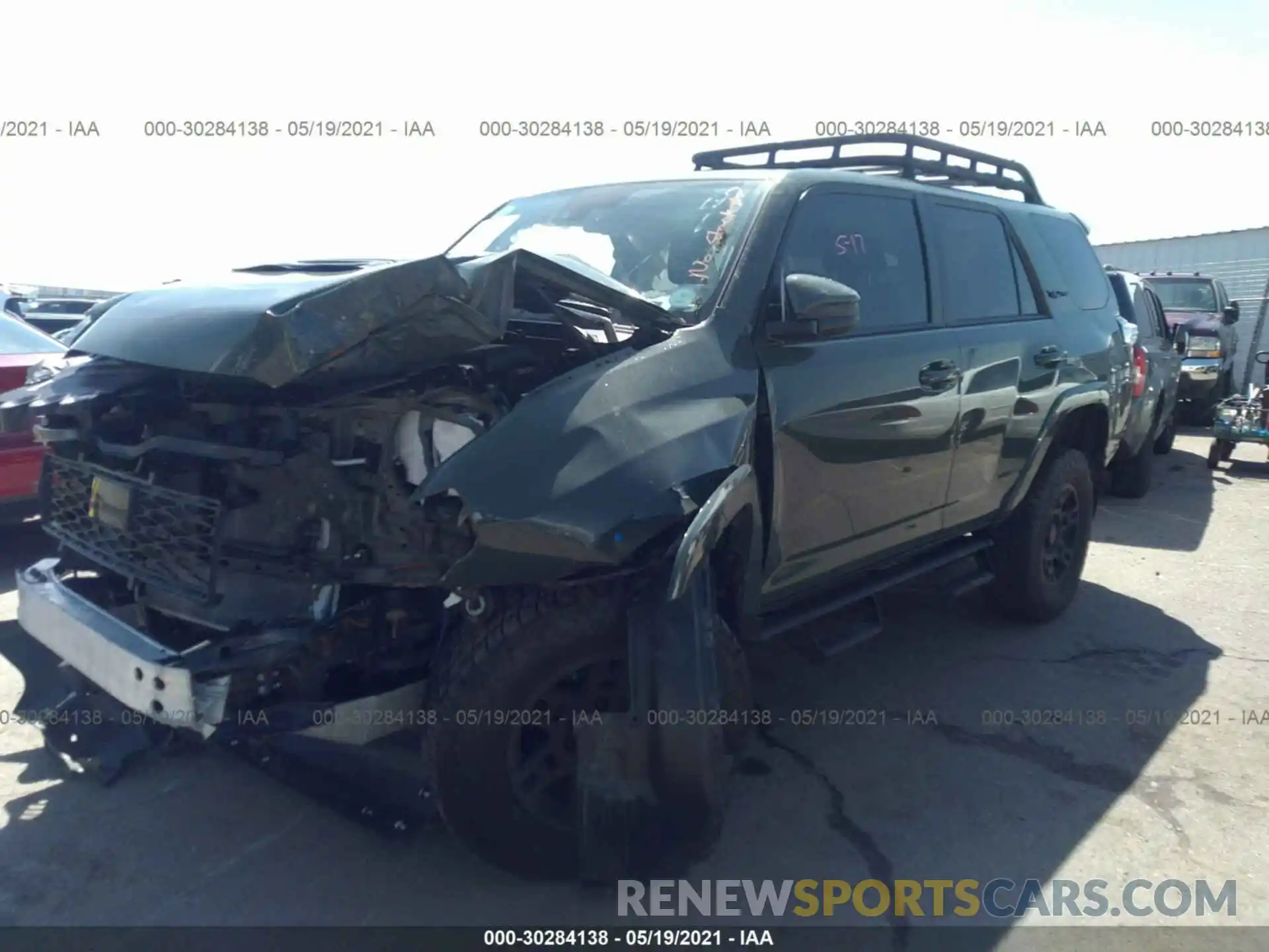 2 Photograph of a damaged car JTEBU5JR9L5821401 TOYOTA 4RUNNER 2020