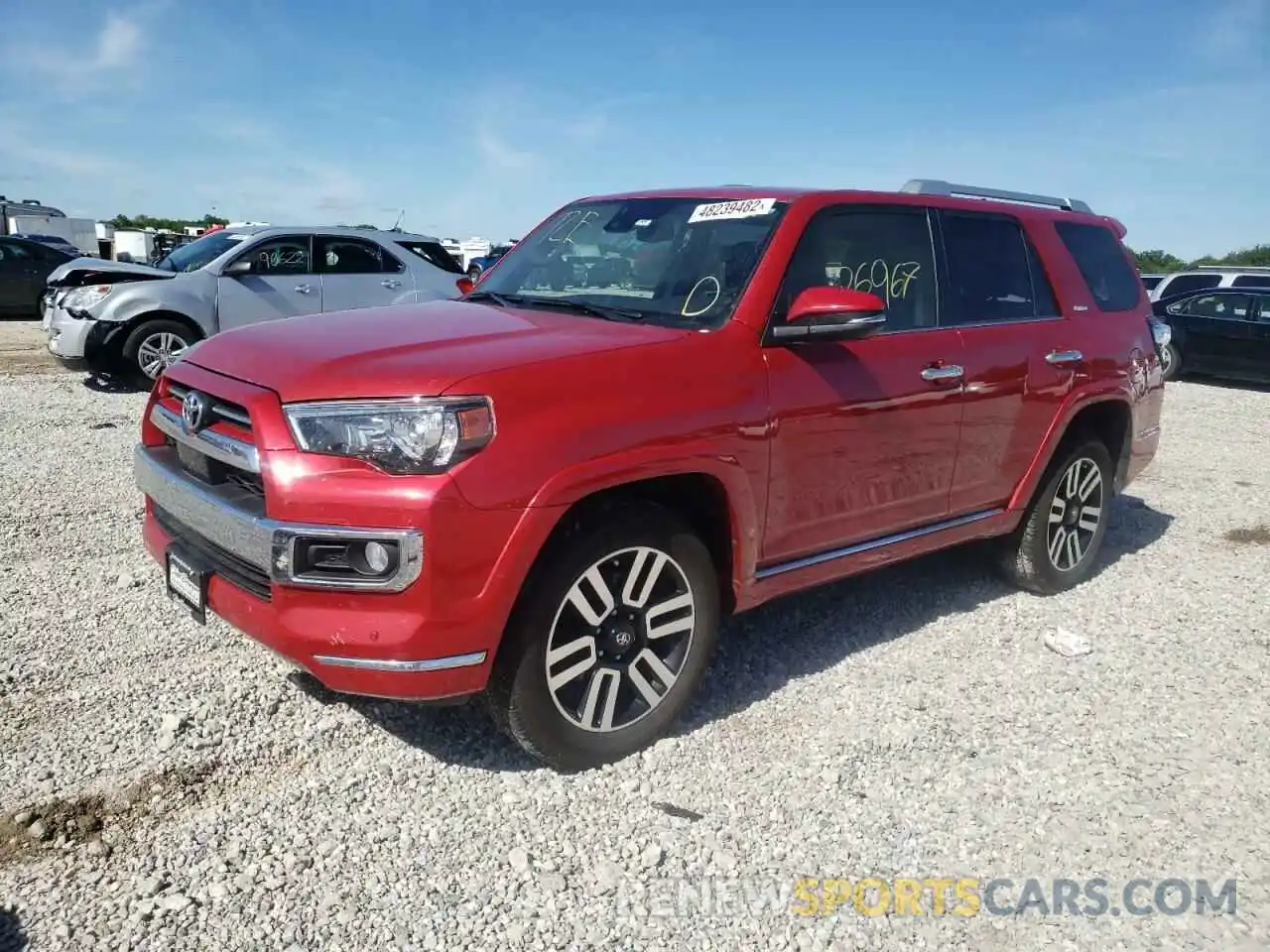 2 Photograph of a damaged car JTEBU5JR9L5824590 TOYOTA 4RUNNER 2020