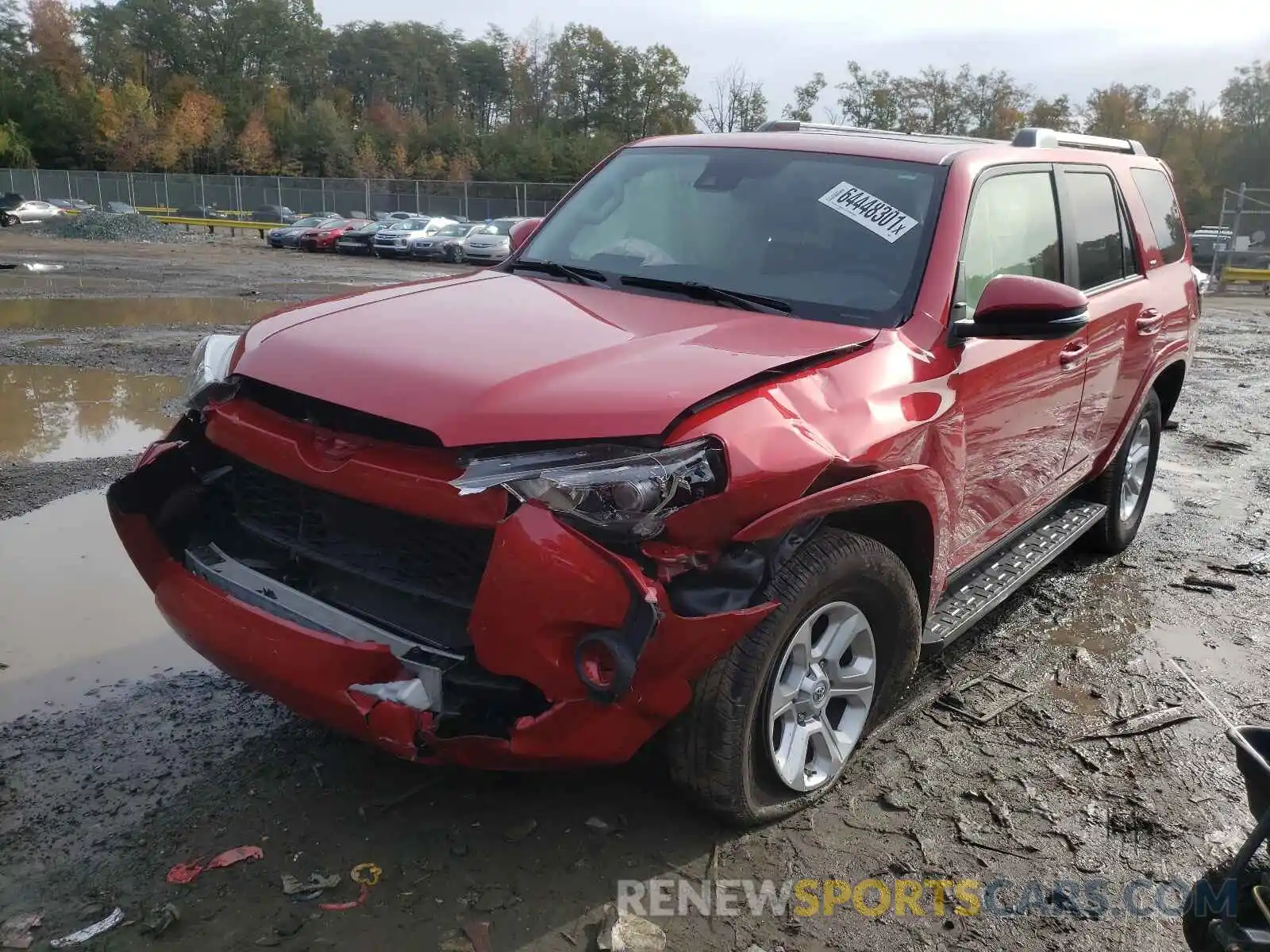 2 Photograph of a damaged car JTEBU5JRXL5738253 TOYOTA 4RUNNER 2020