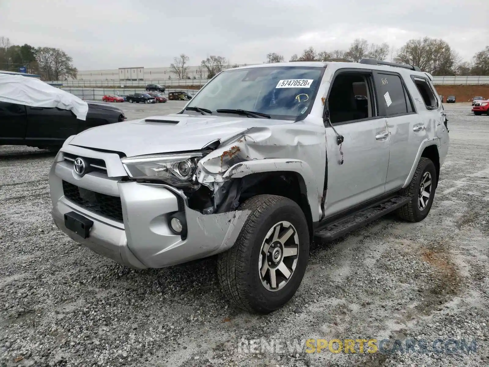 2 Photograph of a damaged car JTEBU5JRXL5742240 TOYOTA 4RUNNER 2020