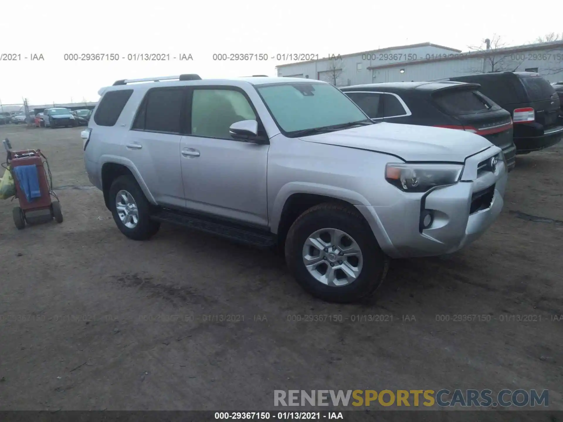 1 Photograph of a damaged car JTEBU5JRXL5746286 TOYOTA 4RUNNER 2020