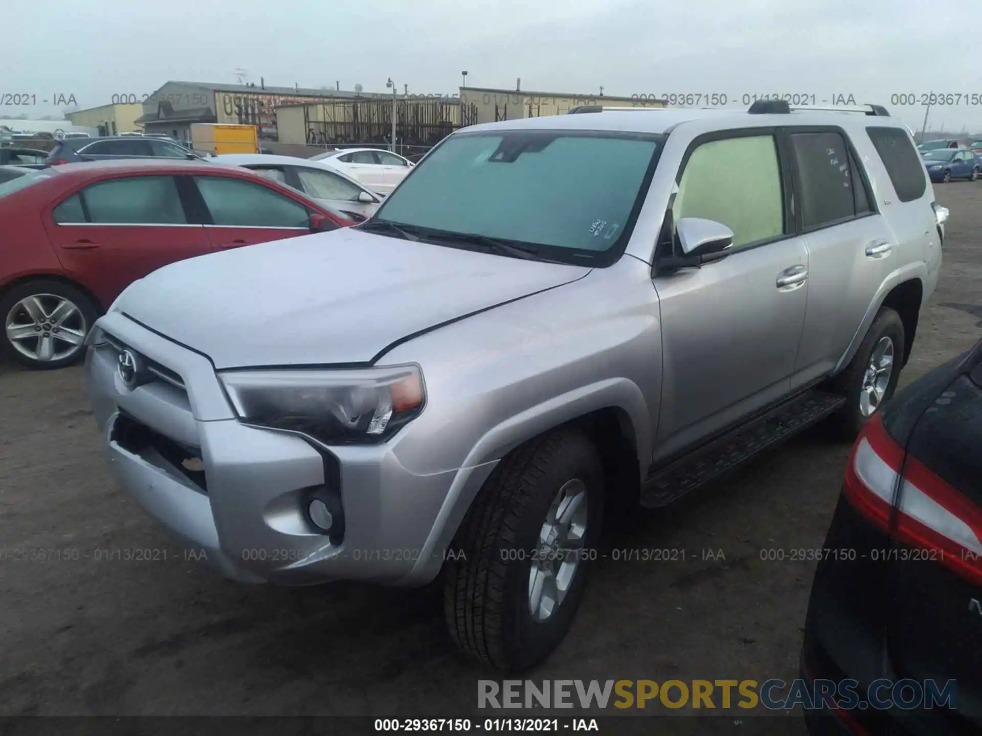 2 Photograph of a damaged car JTEBU5JRXL5746286 TOYOTA 4RUNNER 2020