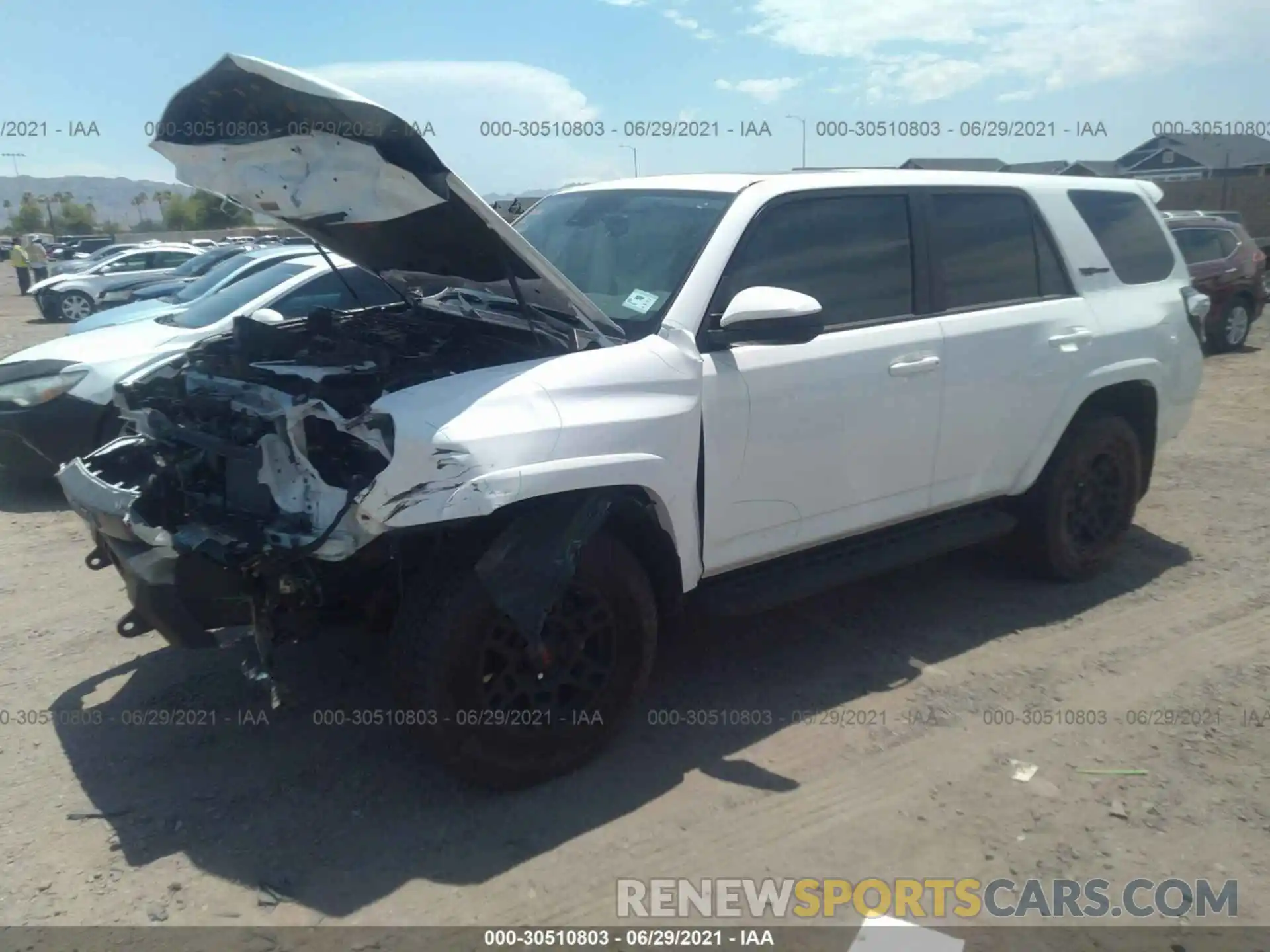 2 Photograph of a damaged car JTEBU5JRXL5767896 TOYOTA 4RUNNER 2020