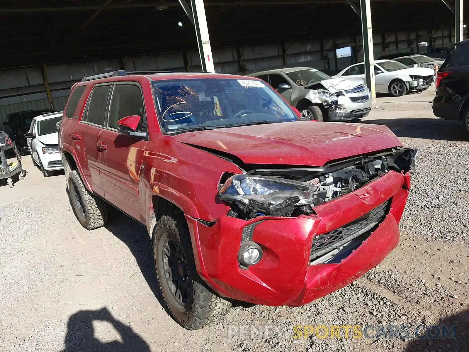 1 Photograph of a damaged car JTEBU5JRXL5768434 TOYOTA 4RUNNER 2020