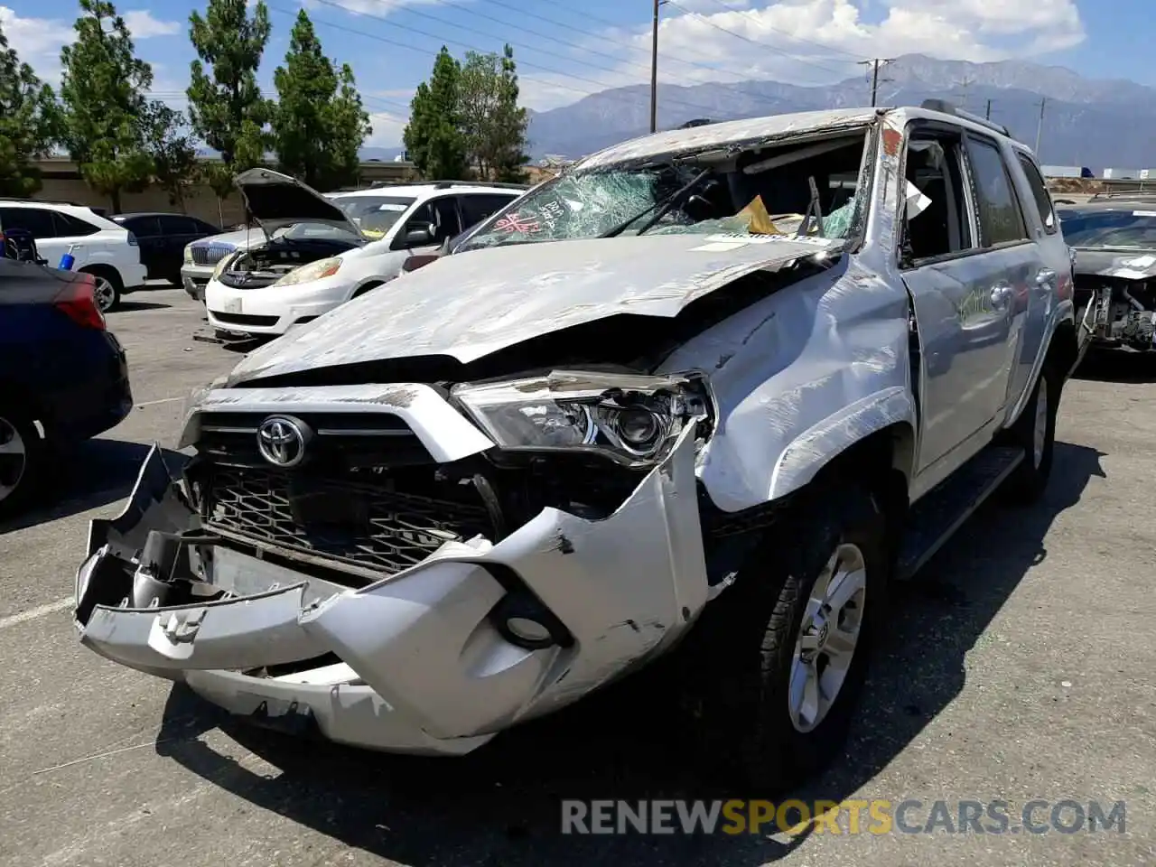 2 Photograph of a damaged car JTEBU5JRXL5779269 TOYOTA 4RUNNER 2020