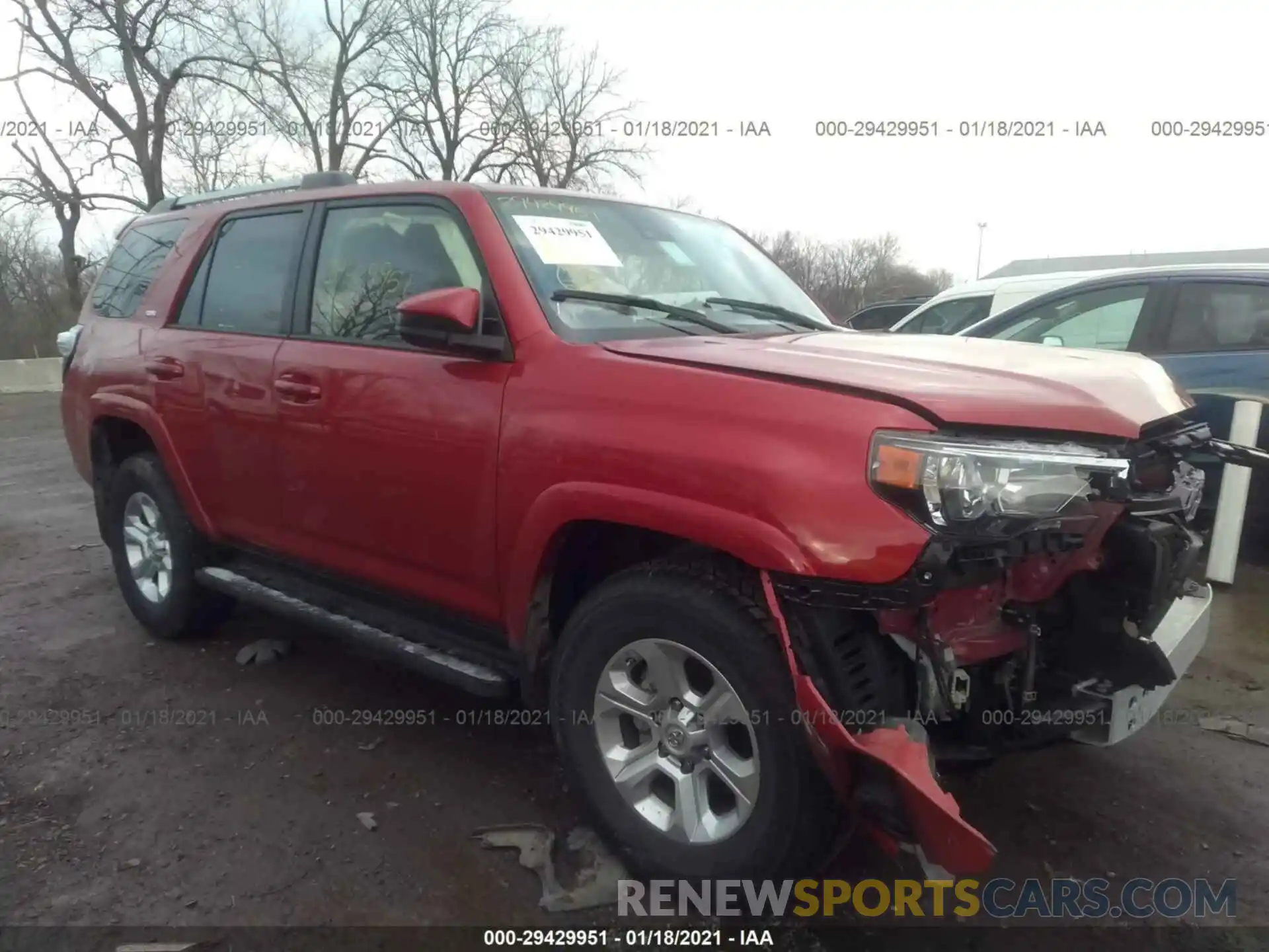 1 Photograph of a damaged car JTEBU5JRXL5787193 TOYOTA 4RUNNER 2020