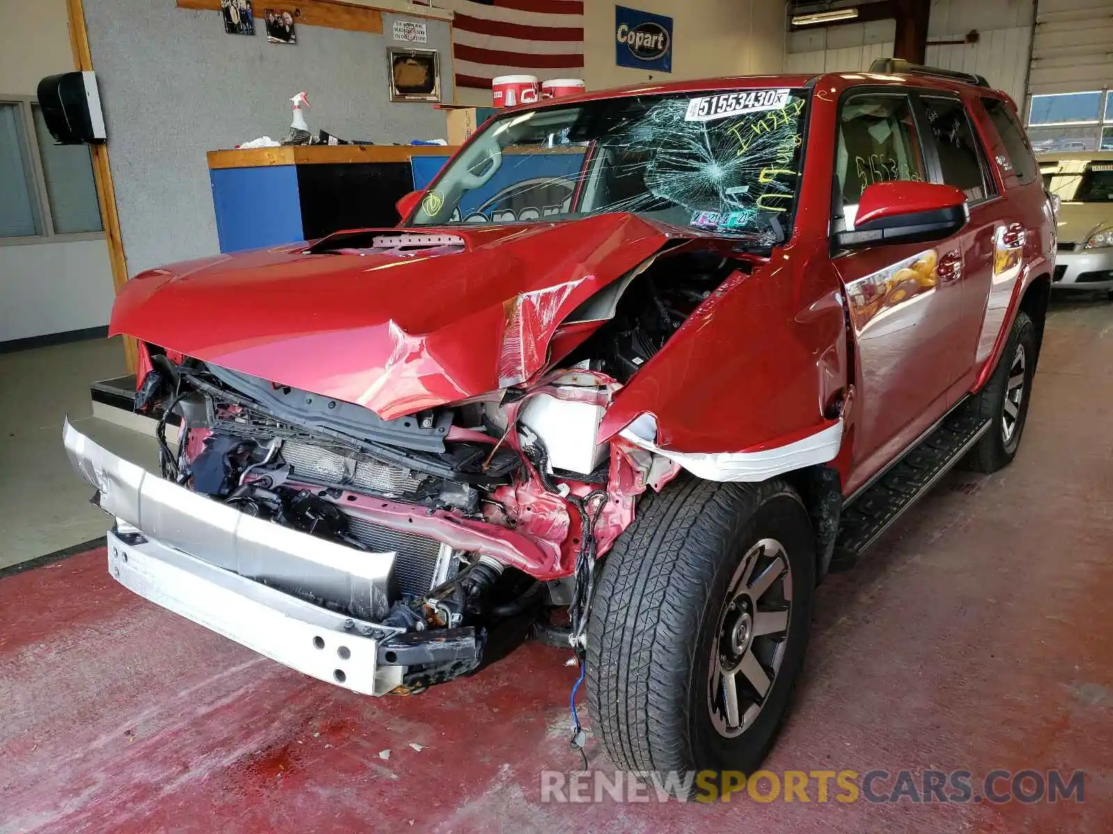 2 Photograph of a damaged car JTEBU5JRXL5791681 TOYOTA 4RUNNER 2020