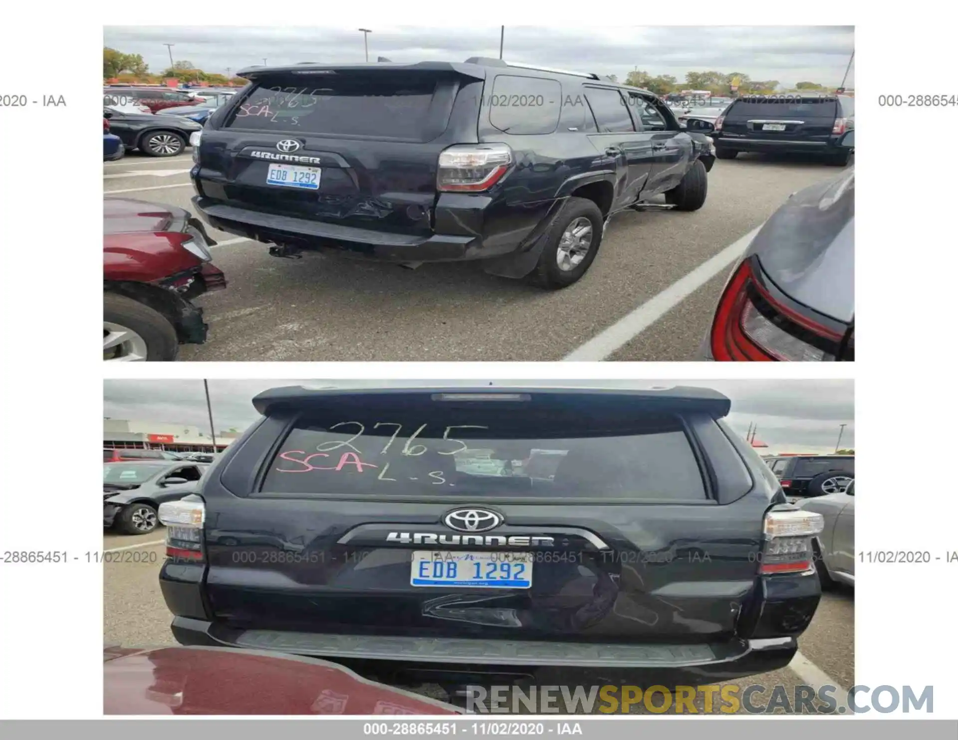 17 Photograph of a damaged car JTEBU5JRXL5792765 TOYOTA 4RUNNER 2020