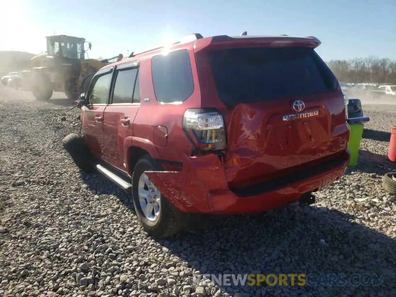 3 Photograph of a damaged car JTEBU5JRXL5796993 TOYOTA 4RUNNER 2020