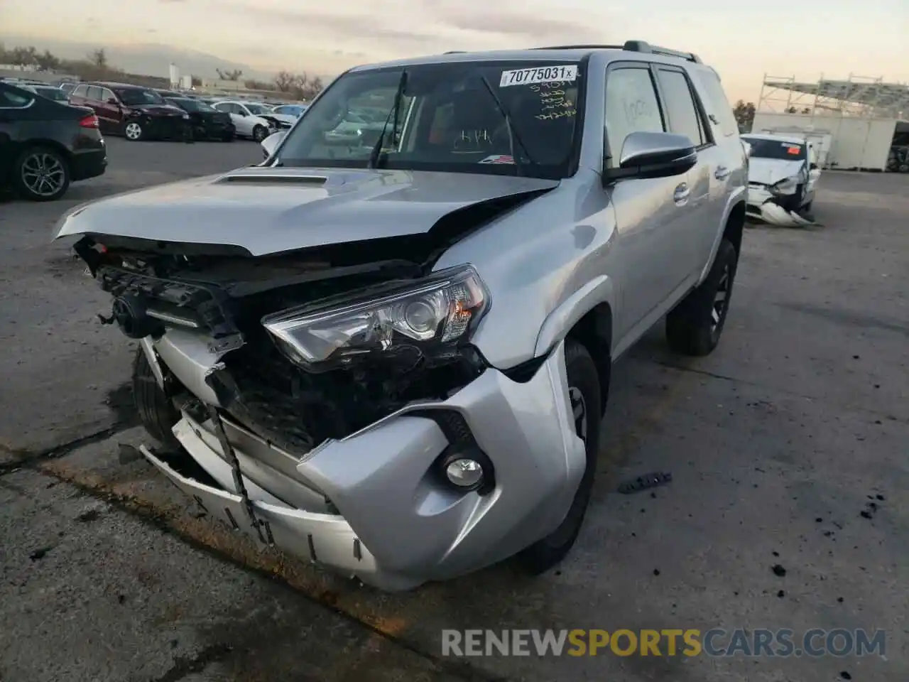 2 Photograph of a damaged car JTEBU5JRXL5807944 TOYOTA 4RUNNER 2020