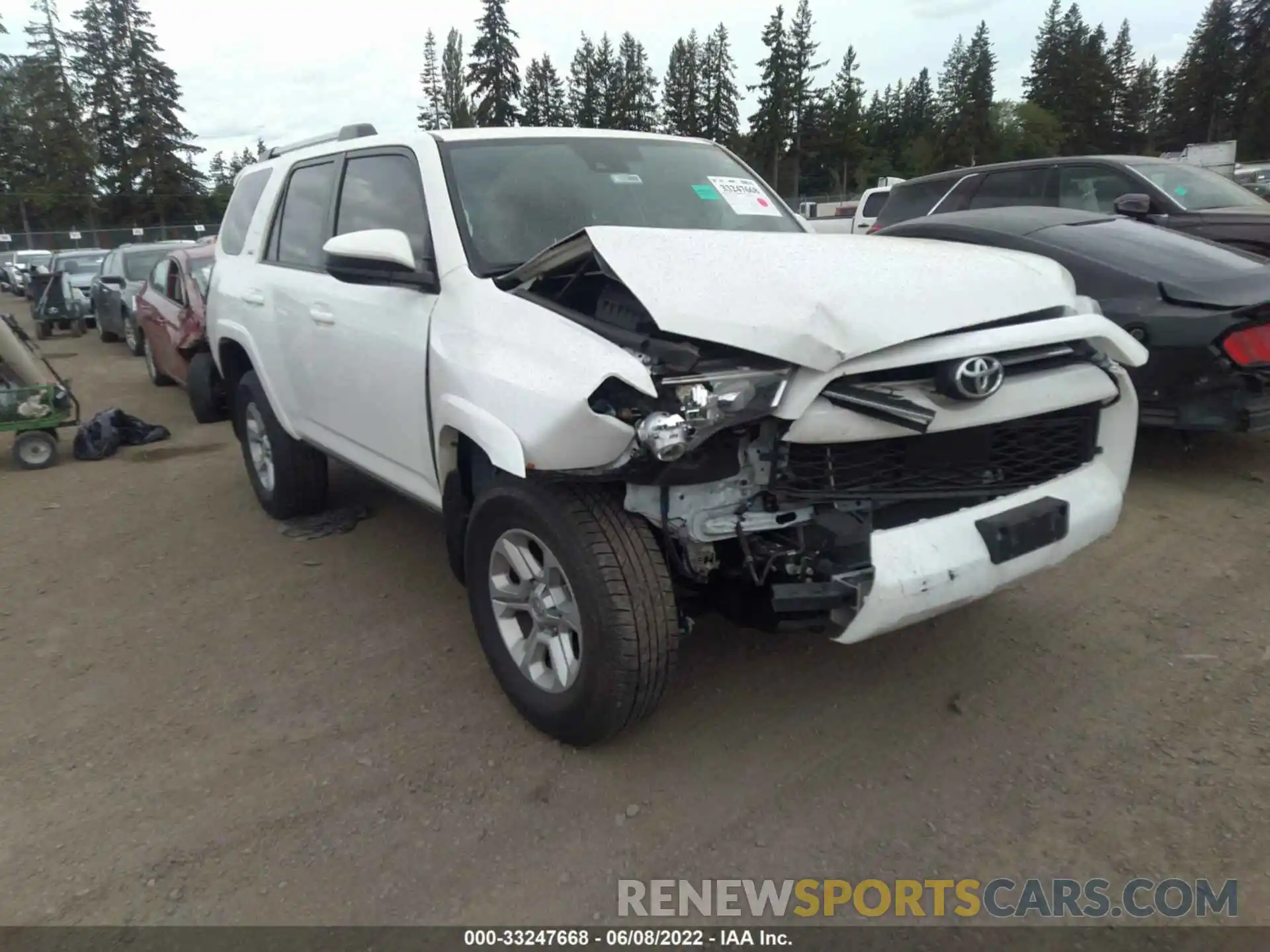 1 Photograph of a damaged car JTEBU5JRXL5812478 TOYOTA 4RUNNER 2020