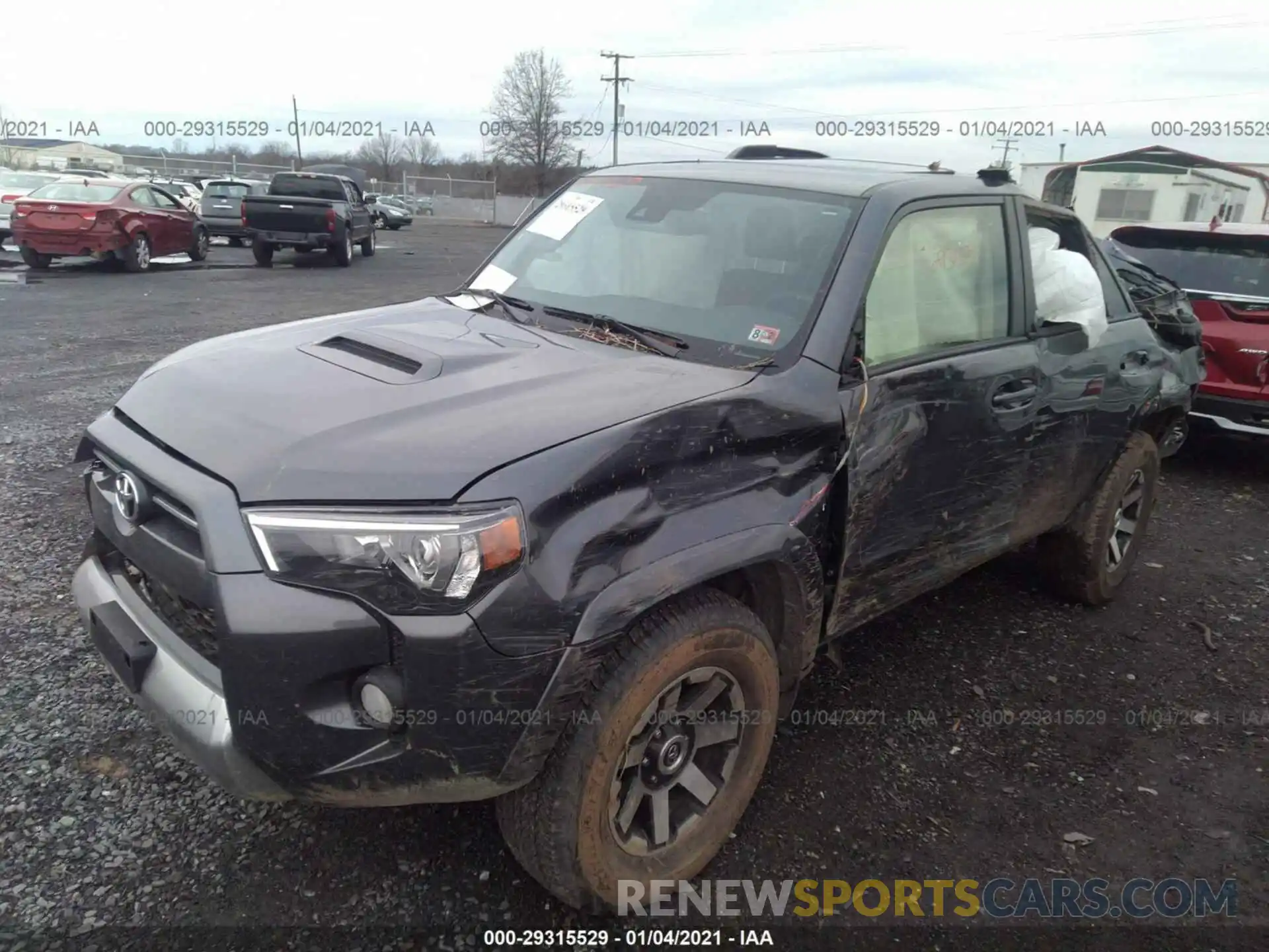 2 Photograph of a damaged car JTEBU5JRXL5824680 TOYOTA 4RUNNER 2020