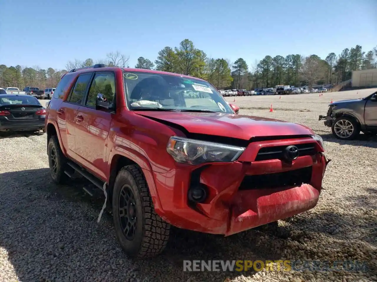 1 Photograph of a damaged car JTEZU5JR0L5216388 TOYOTA 4RUNNER 2020