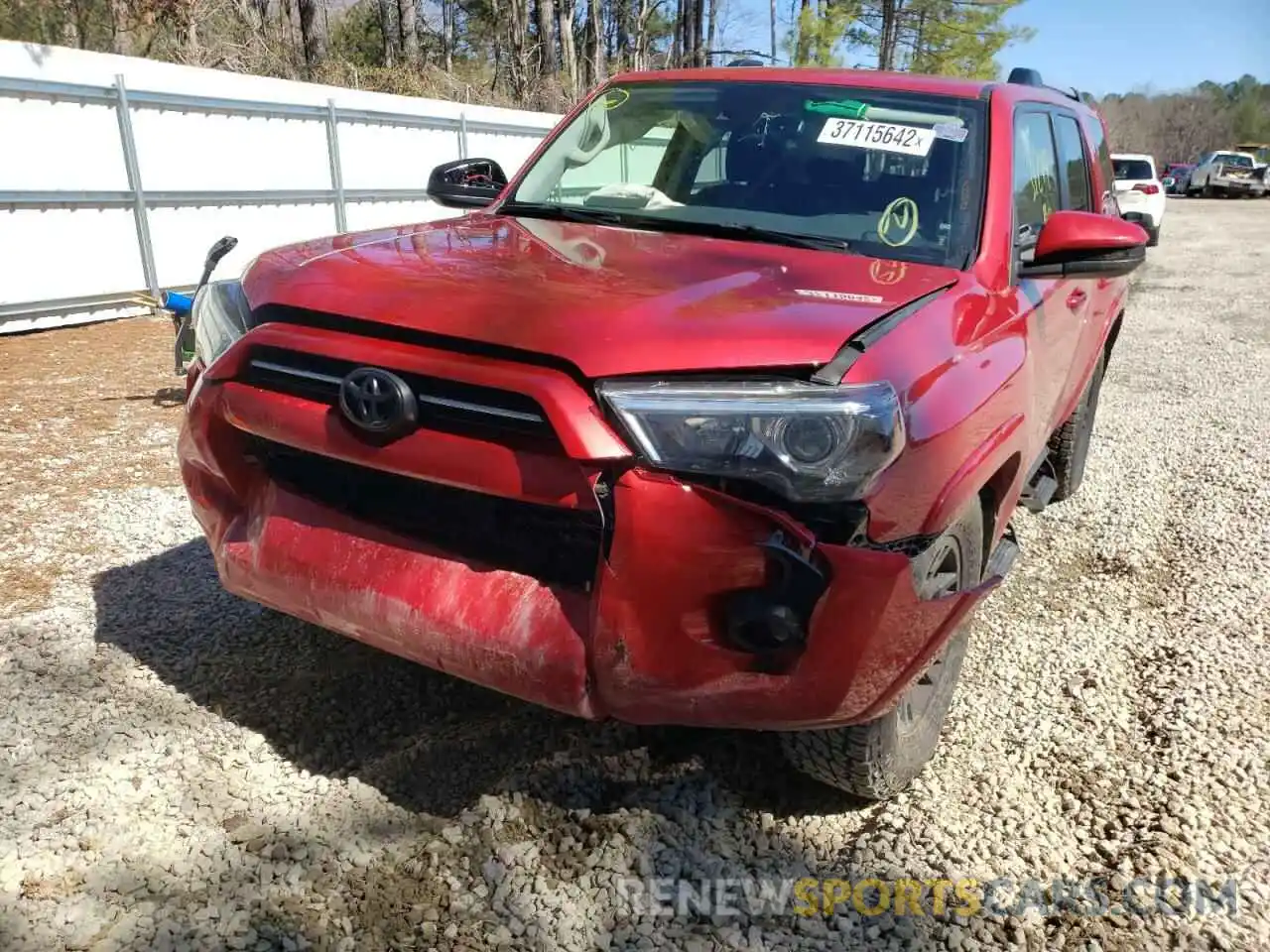 9 Photograph of a damaged car JTEZU5JR0L5216388 TOYOTA 4RUNNER 2020