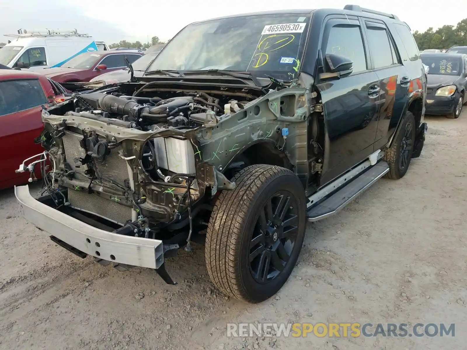 2 Photograph of a damaged car JTEZU5JR1L5218344 TOYOTA 4RUNNER 2020