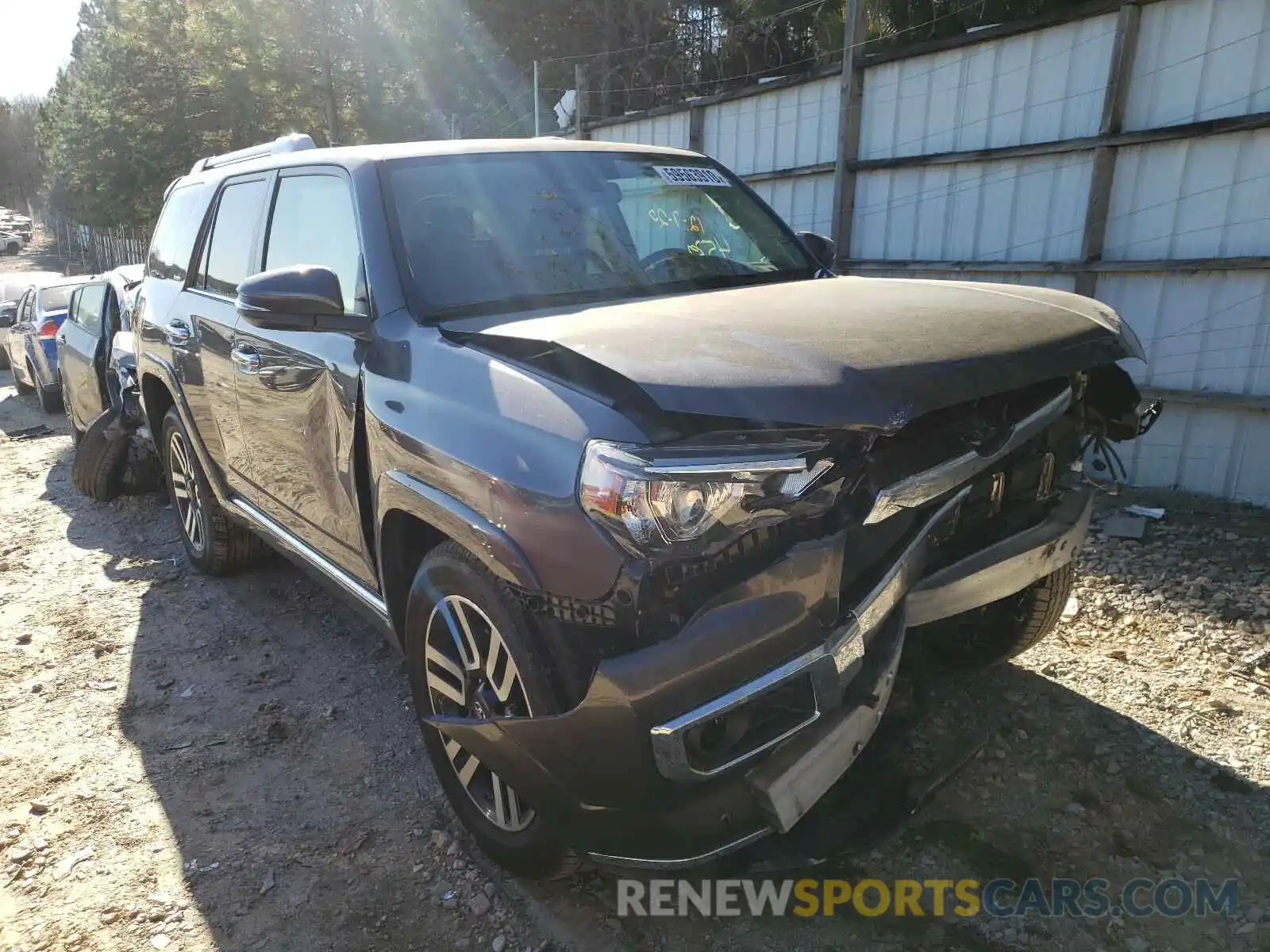 1 Photograph of a damaged car JTEZU5JR2L5218448 TOYOTA 4RUNNER 2020